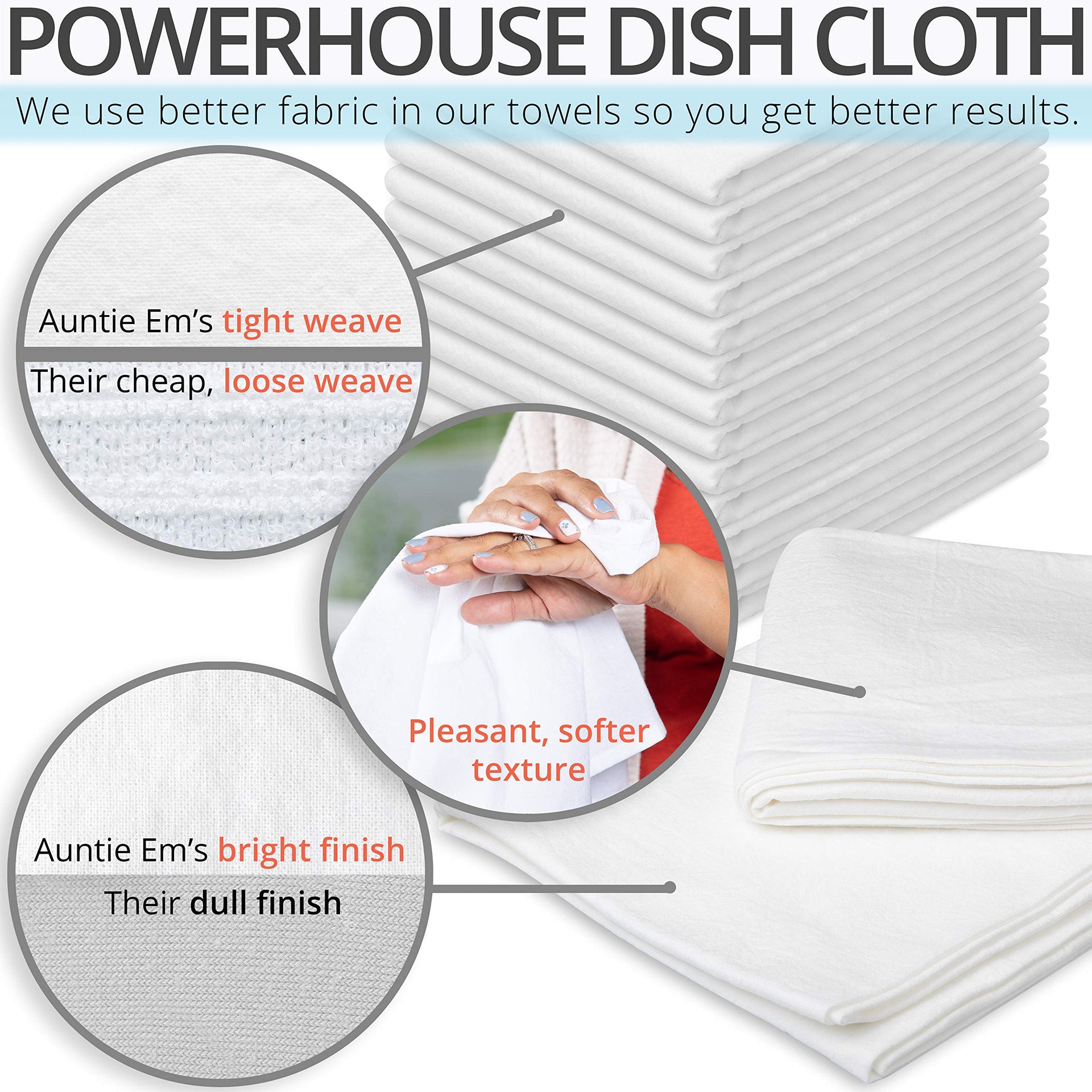 Flour Sack Dish Towels (12 Count)