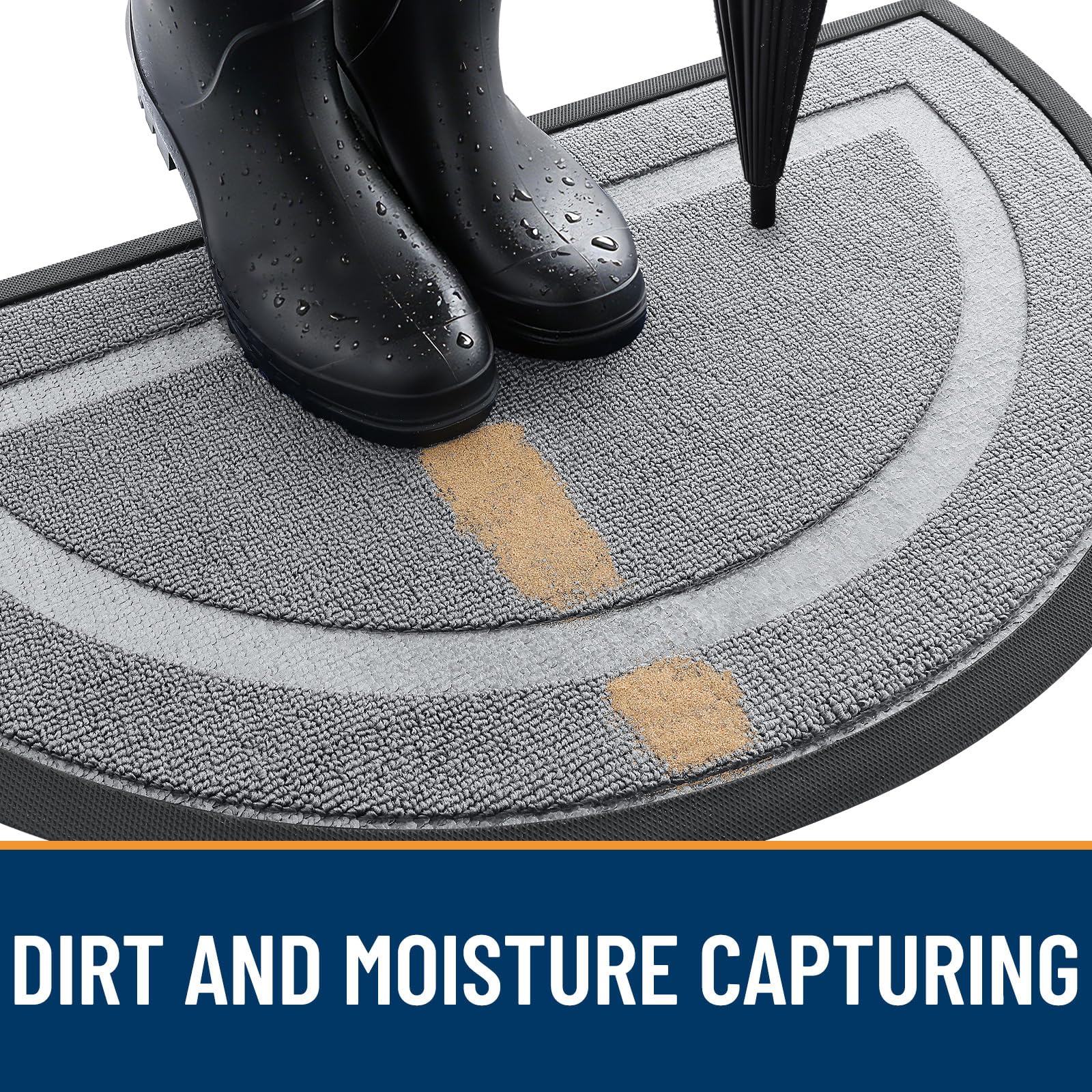 Half Circle Front Door Mat Outside 47x23 All