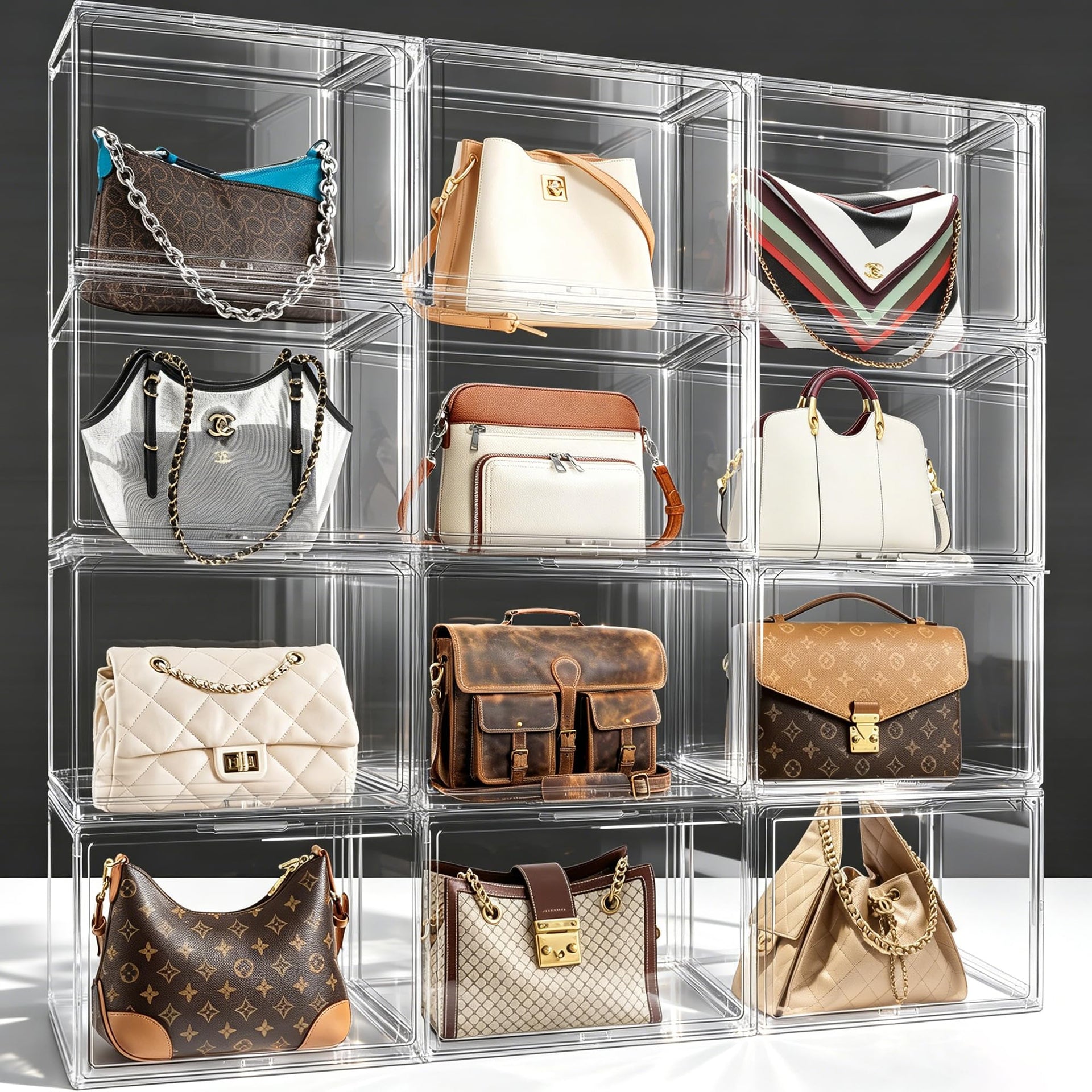 Clear Purse Organizer Set of 9 (9 Count)