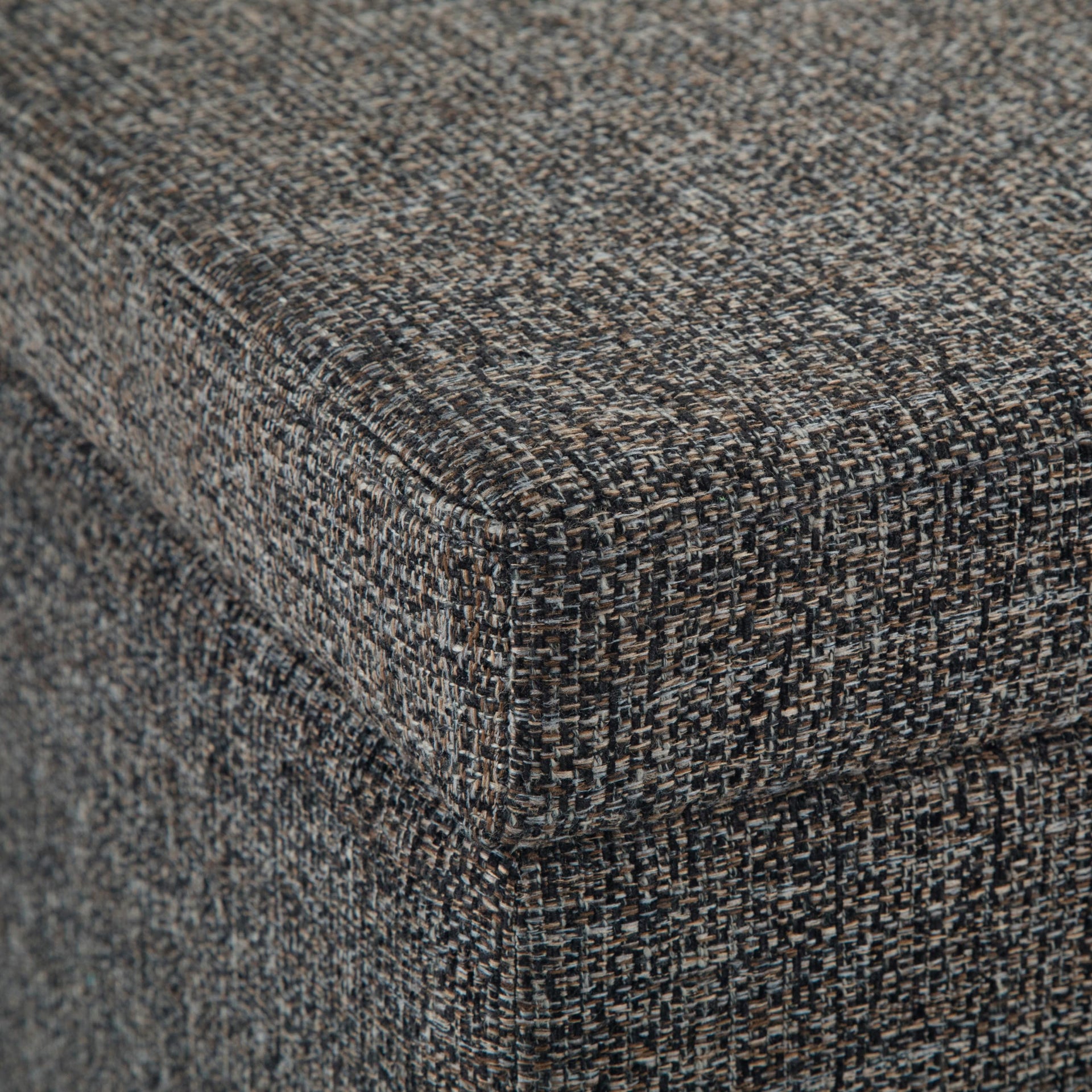 Avalon 48" Wide Tweed Look Fabric Storage Ottoman in Red