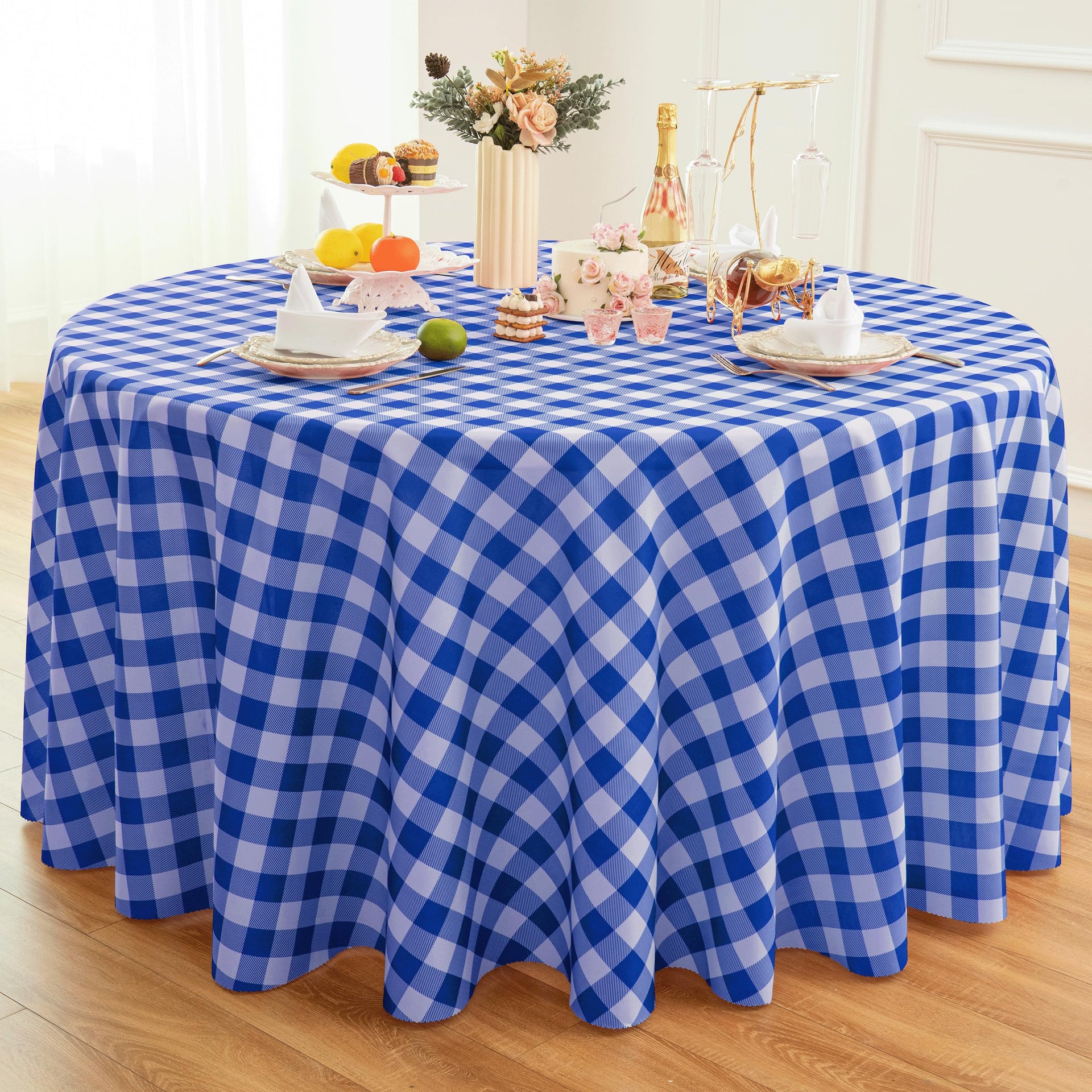 Waterproof Plaid Tablecloth Fabric