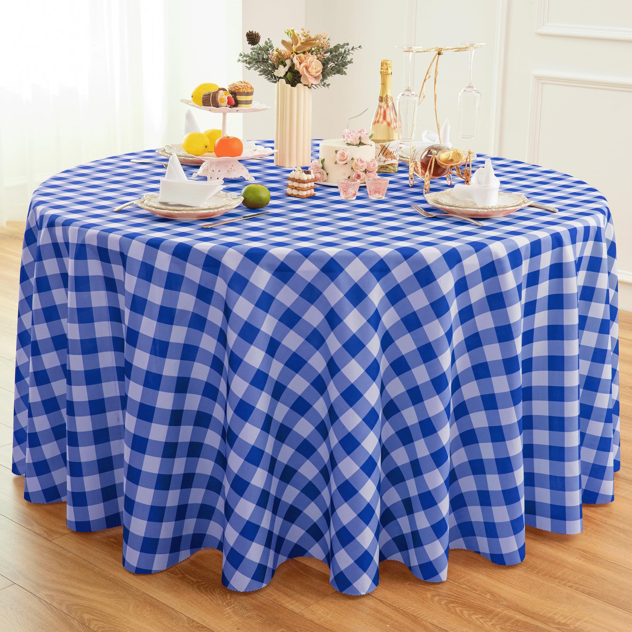 Waterproof Plaid Tablecloth Fabric