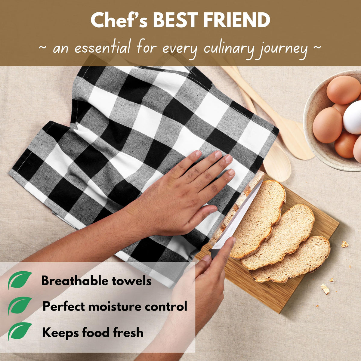 12 Pack Kitchen Towel with Hanging Loop 16x26 inches (12 Count)