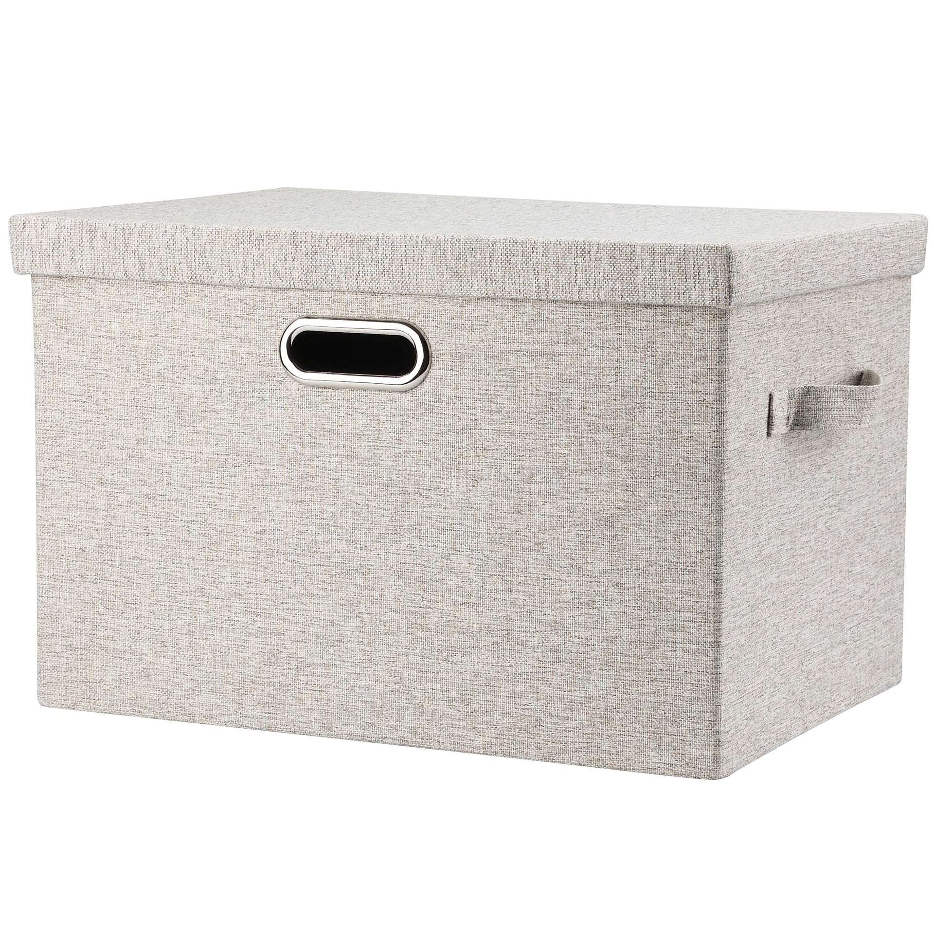 Large 17 36 Quart Collapsible Stackable Storage Bins with Lids
