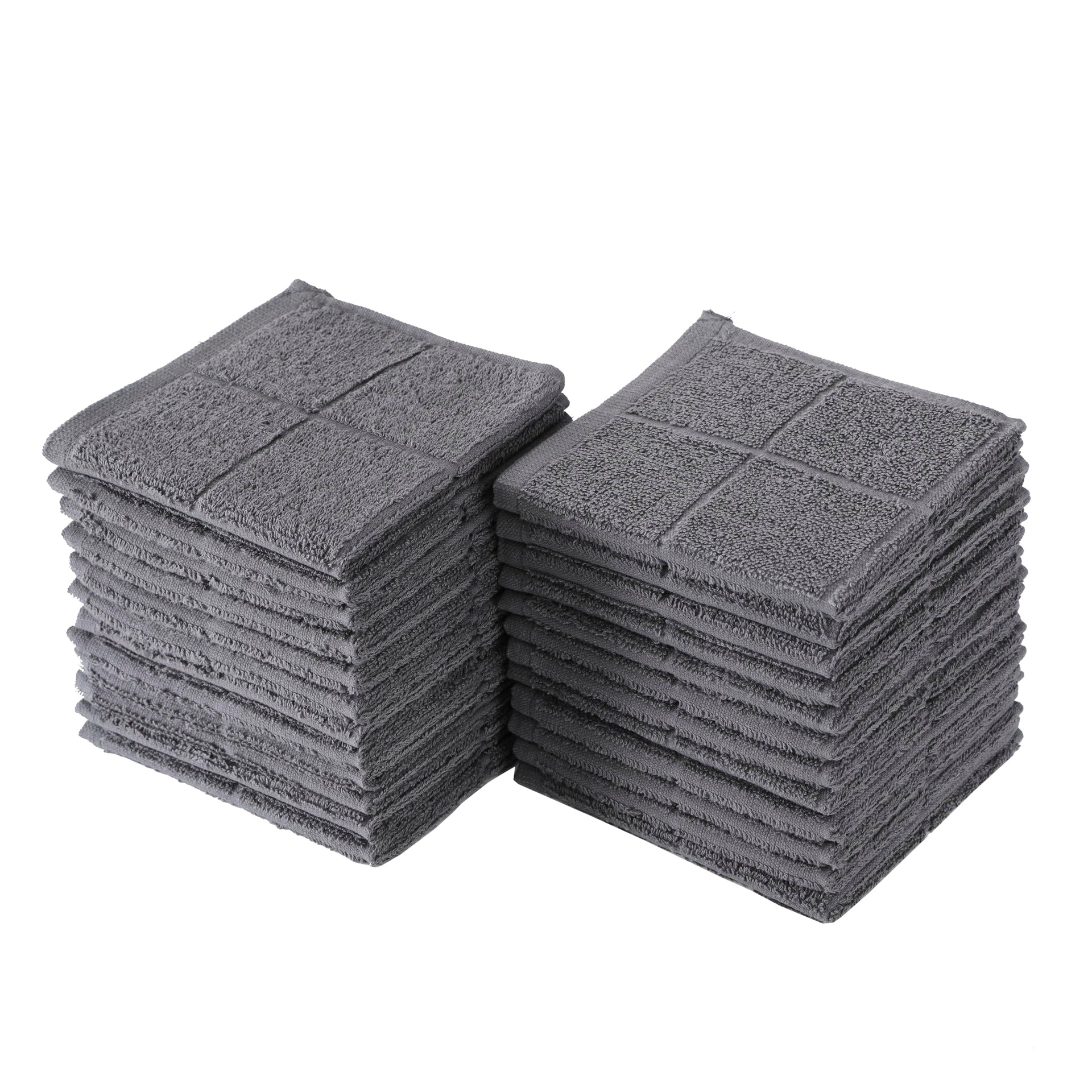 Kitchen Dish Cloths Highly Absorbent Dish Rags 100% Cotton Wash Cloths for Washing Dishes (24 Count) - ModHome Supplies