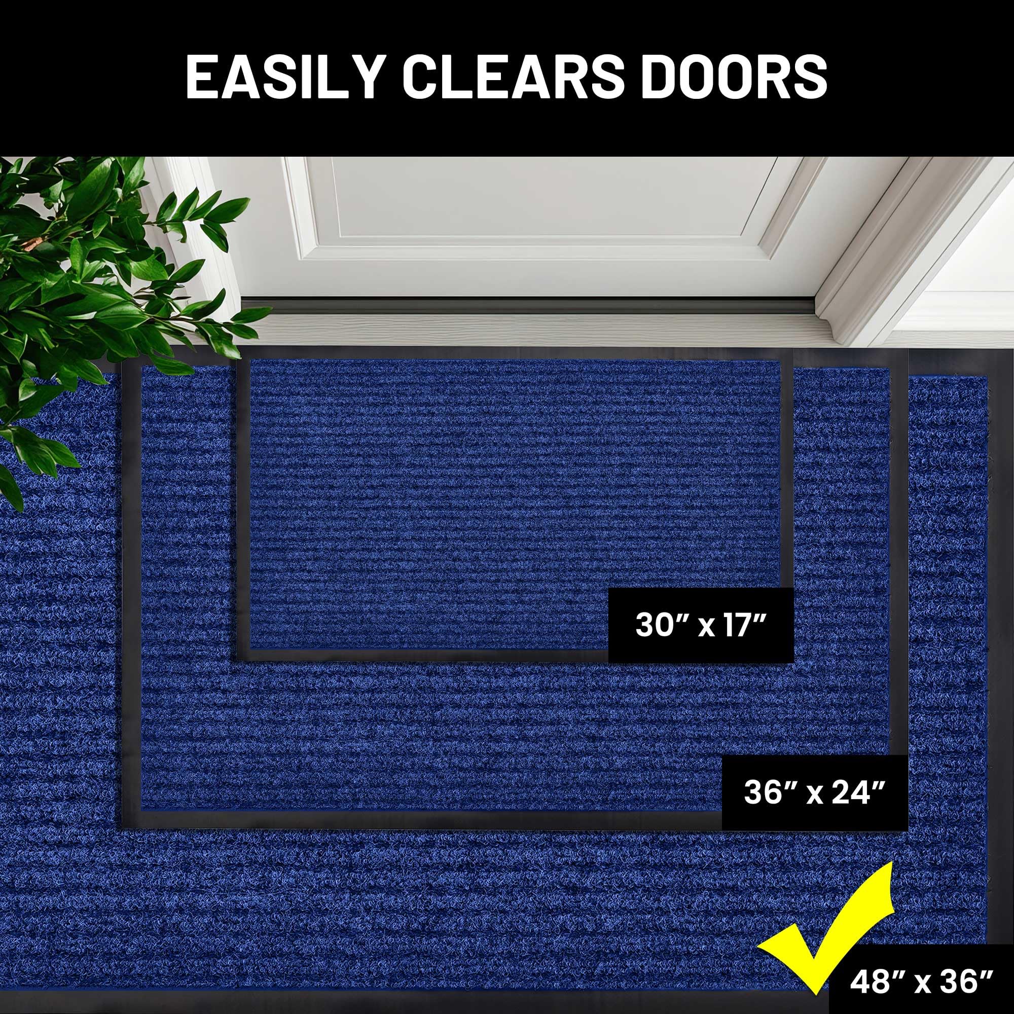 Front Door Mat Indoor Outdoor Welcome Entryway Entrance Doormat (2 Count)