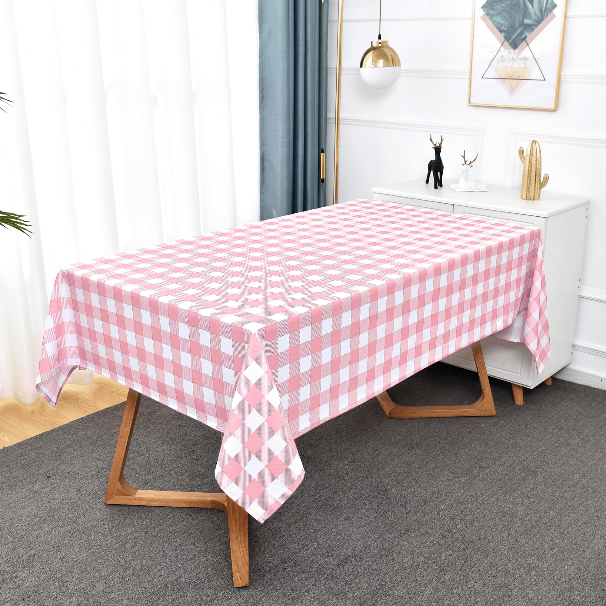 Waterproof Plaid Tablecloth Fabric