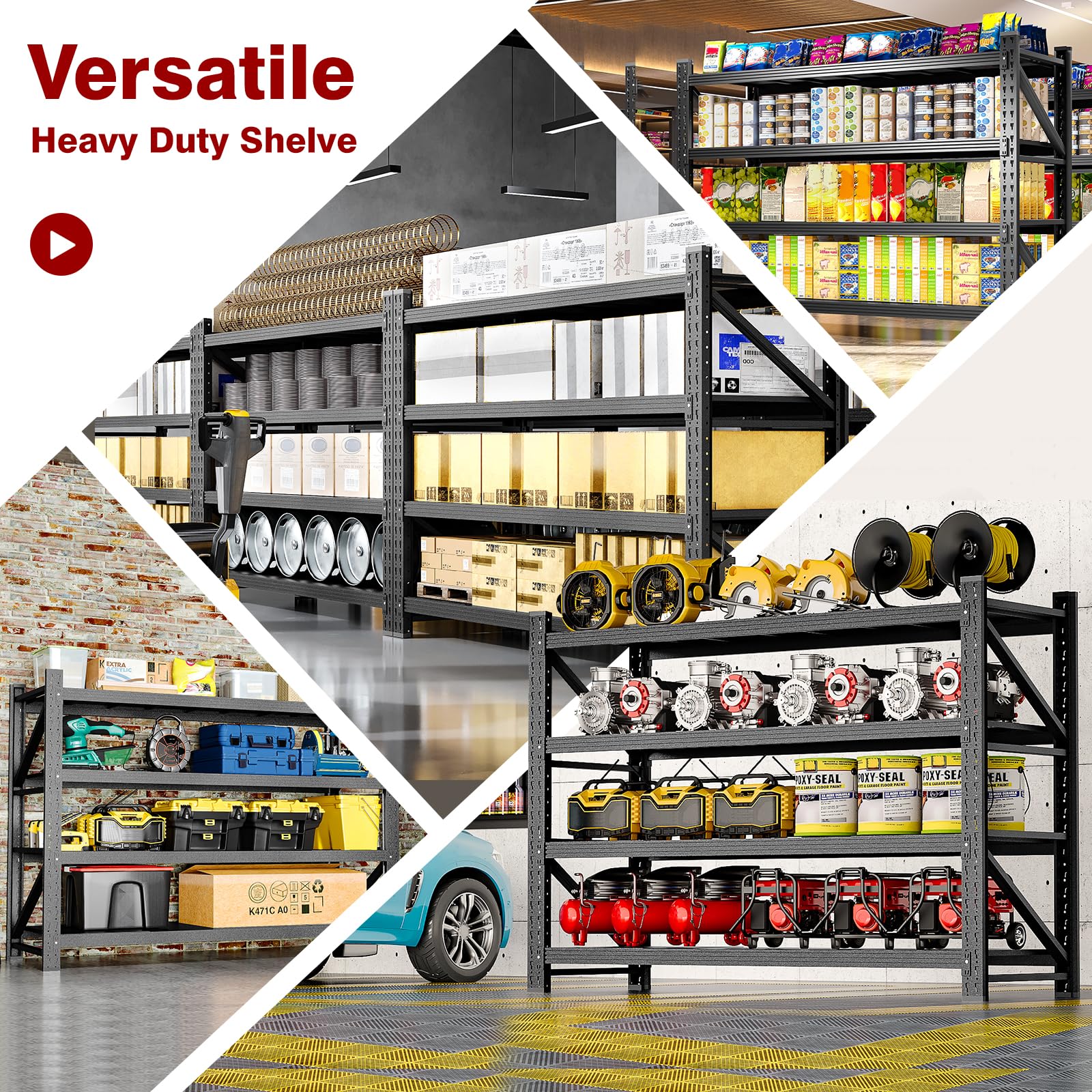 5000LBS Metal Steel Storage Shelves