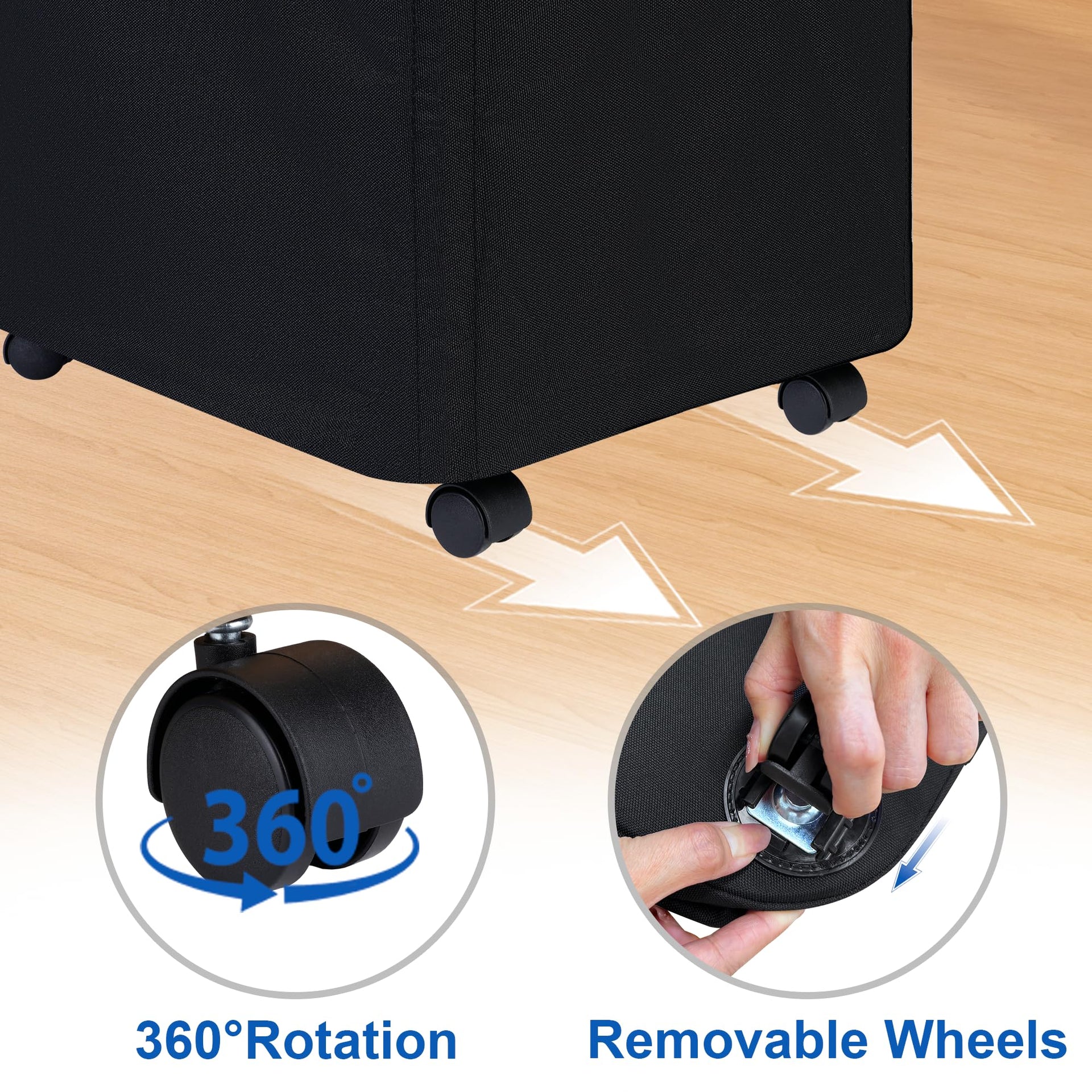 Laundry Basket with Wheels
