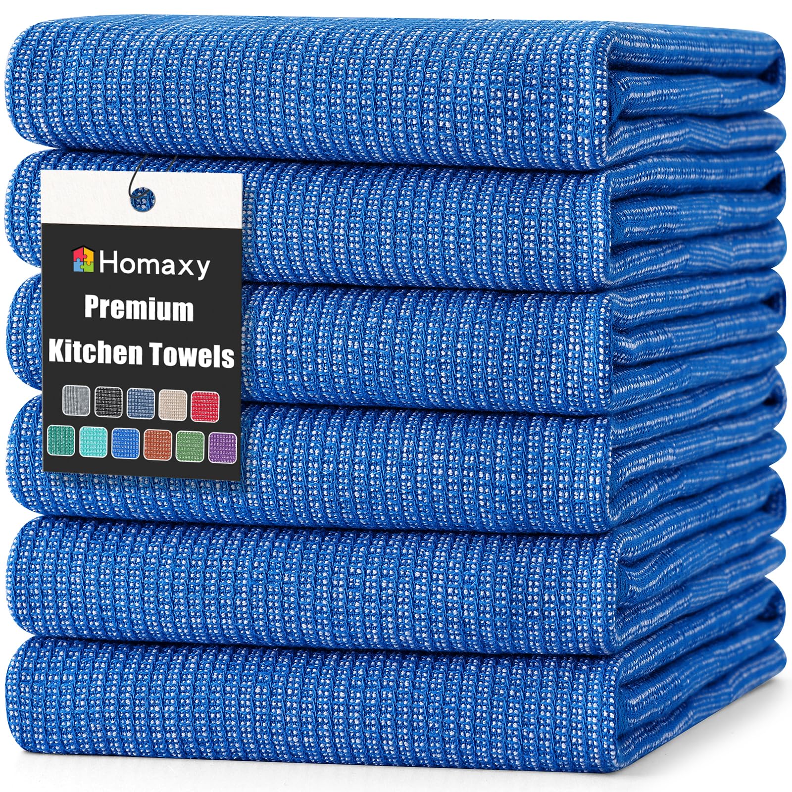 380 GSM Cotton Premium Kitchen Towels 6 Pack (6 Count)