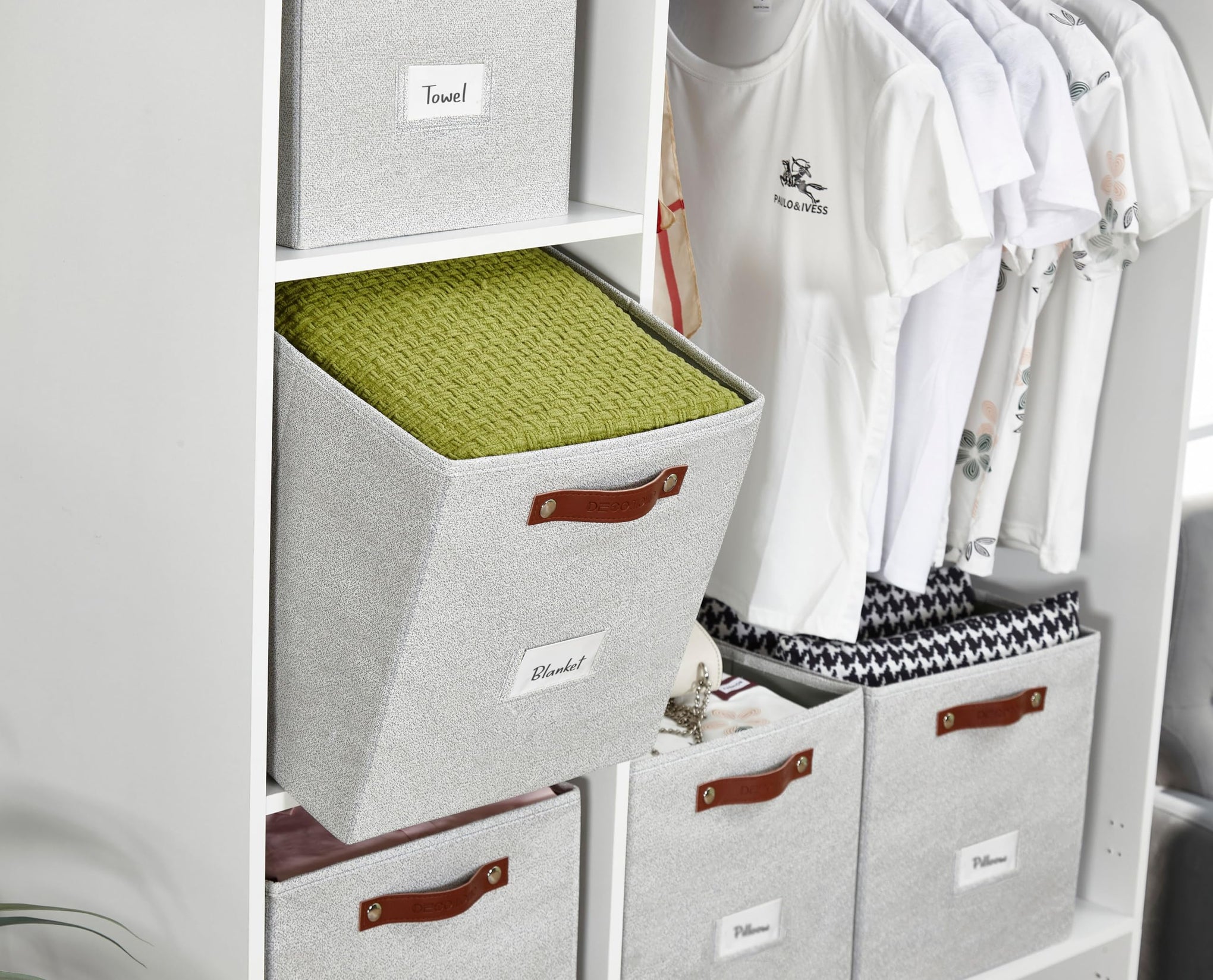 Storage Bins Storage Baskets for Shelves (4 Count)