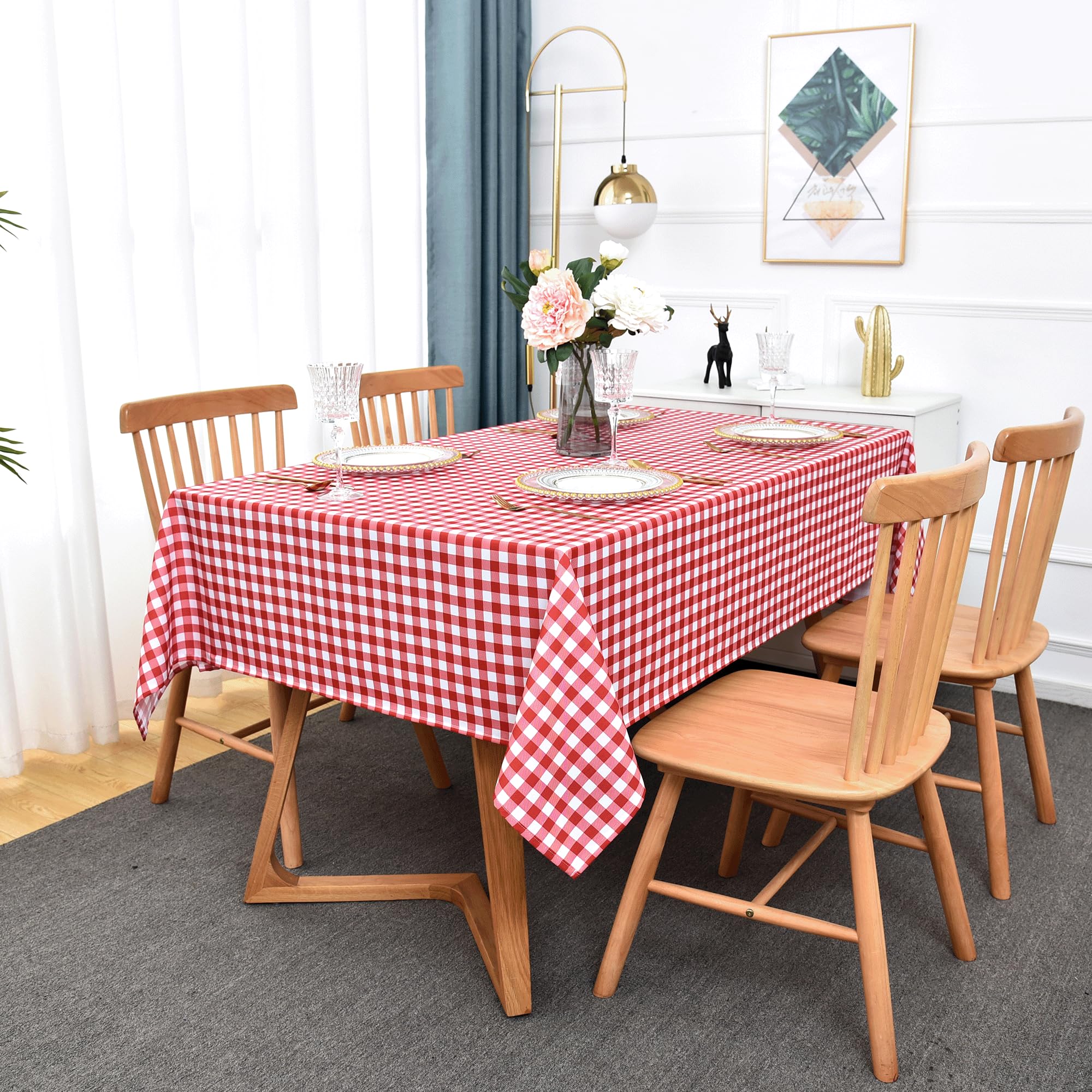 Classic Gingham Buffalo Tablecloth Fabric