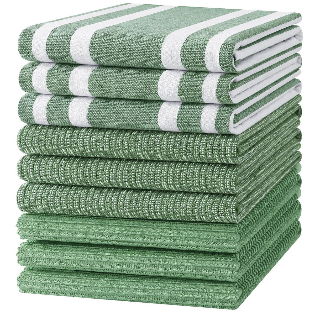 Cotton 380 GSM Premium Kitchen Towels (9 Count)