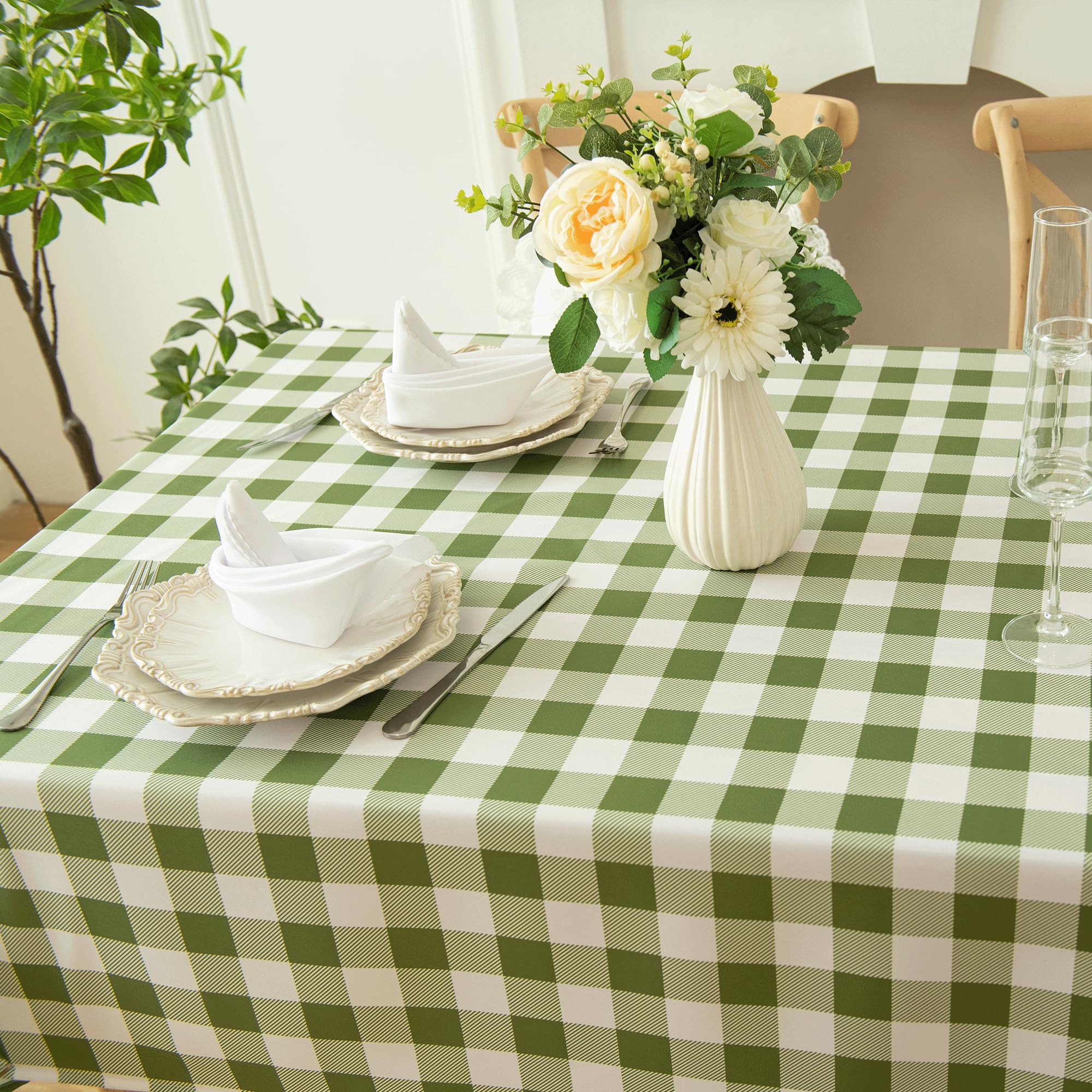 Classic Gingham Tablecloth Fabric