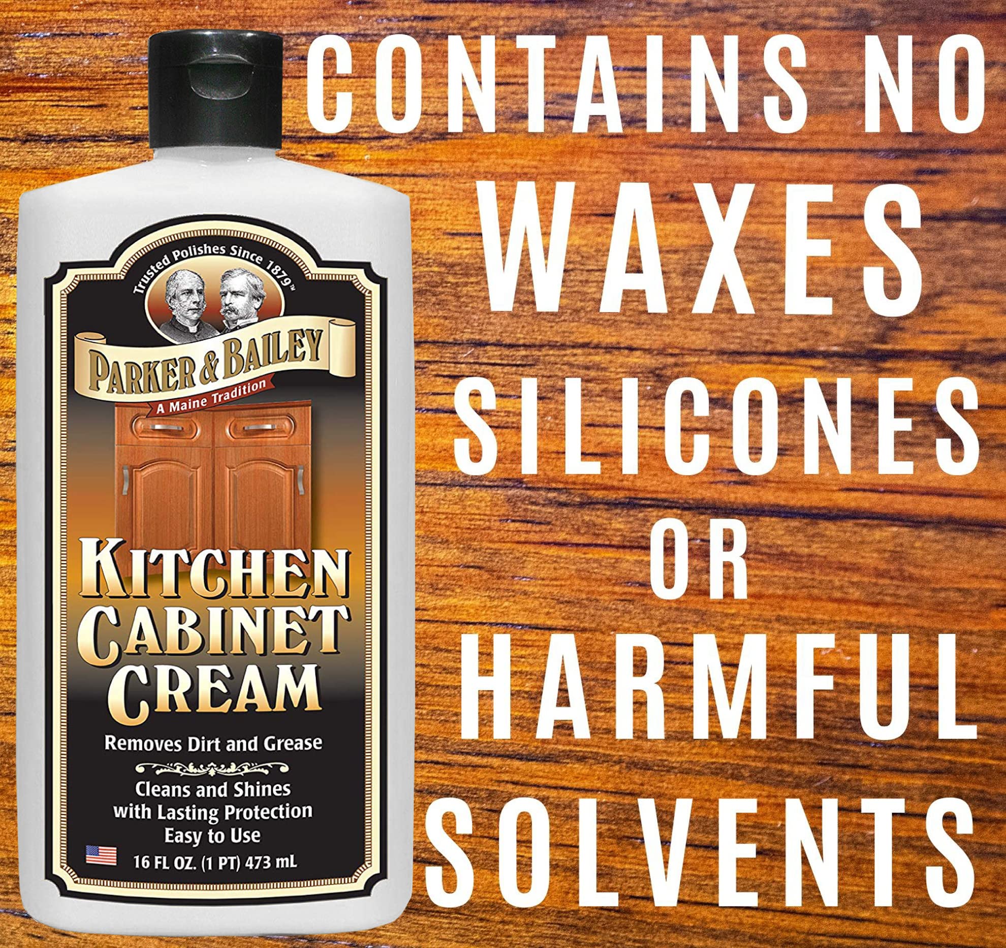 Parker and Bailey Kitchen Cabinet Cream Wood Cleaner Grease Remover 16 oz (48 Fl Oz)