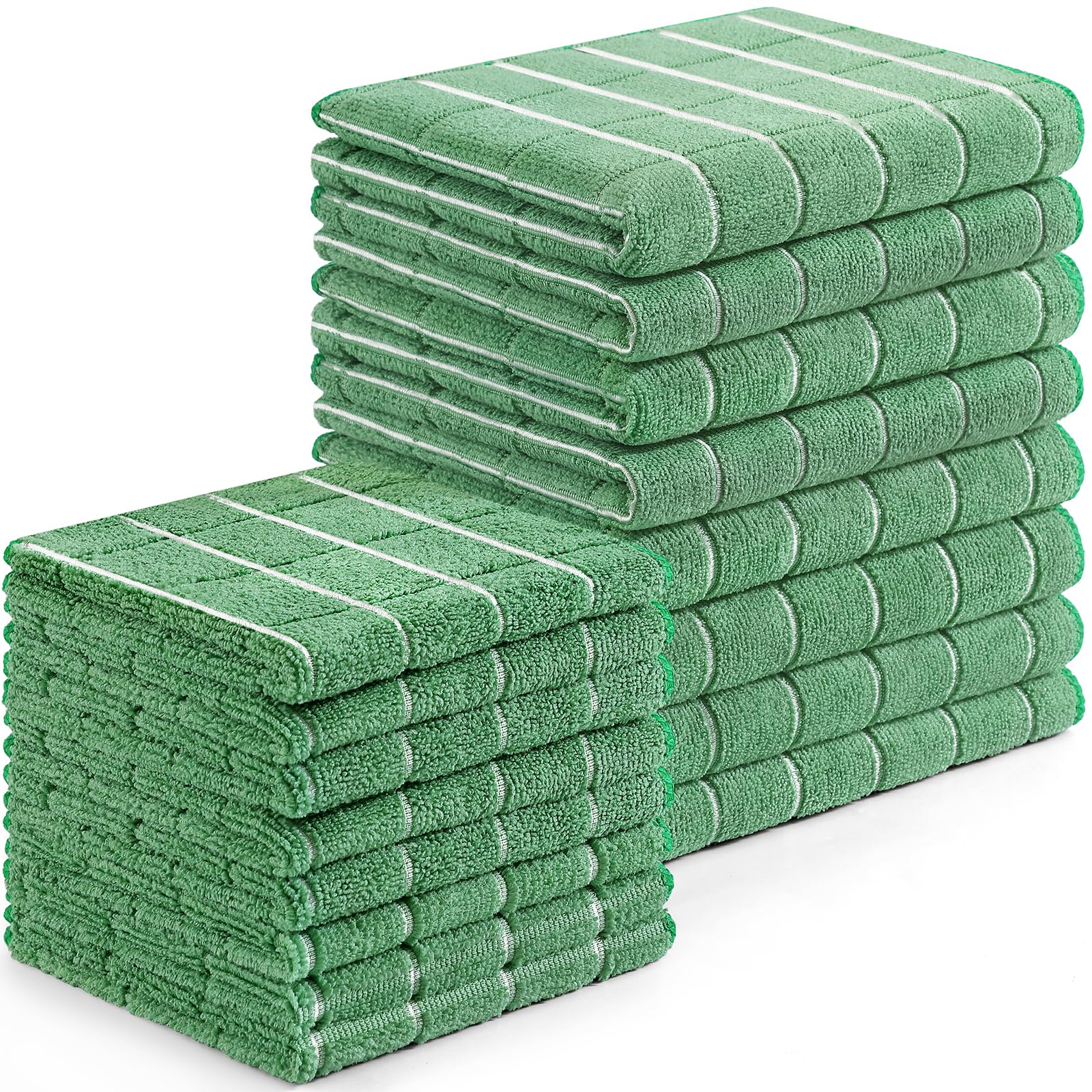 Microfiber Kitchen Towels and Dishcloths Sets (16 Count)