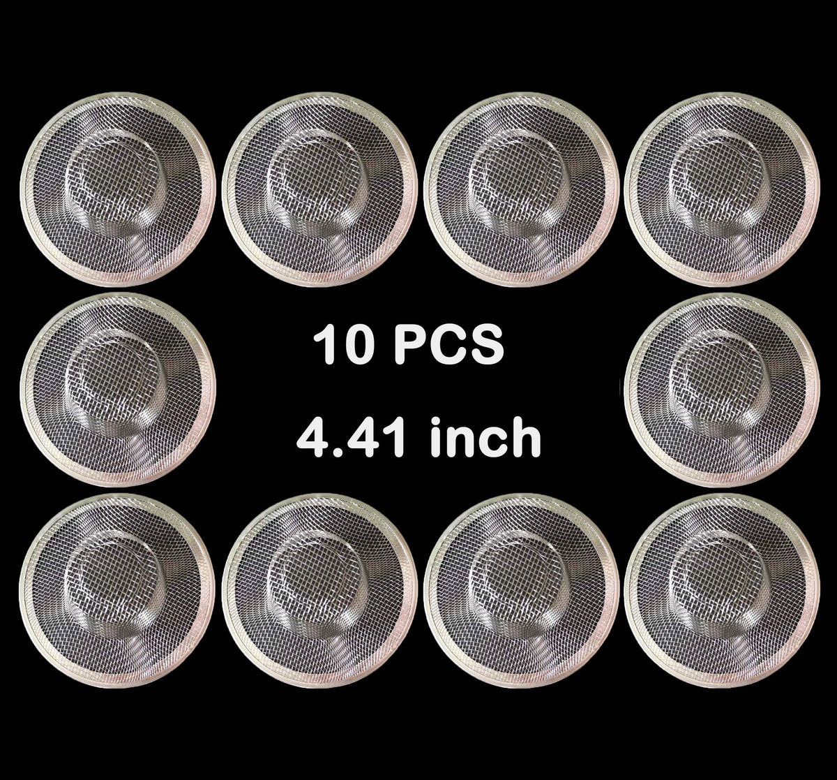 10Pcs Metal Mesh Kitchen Sink Strainer (10 Count)