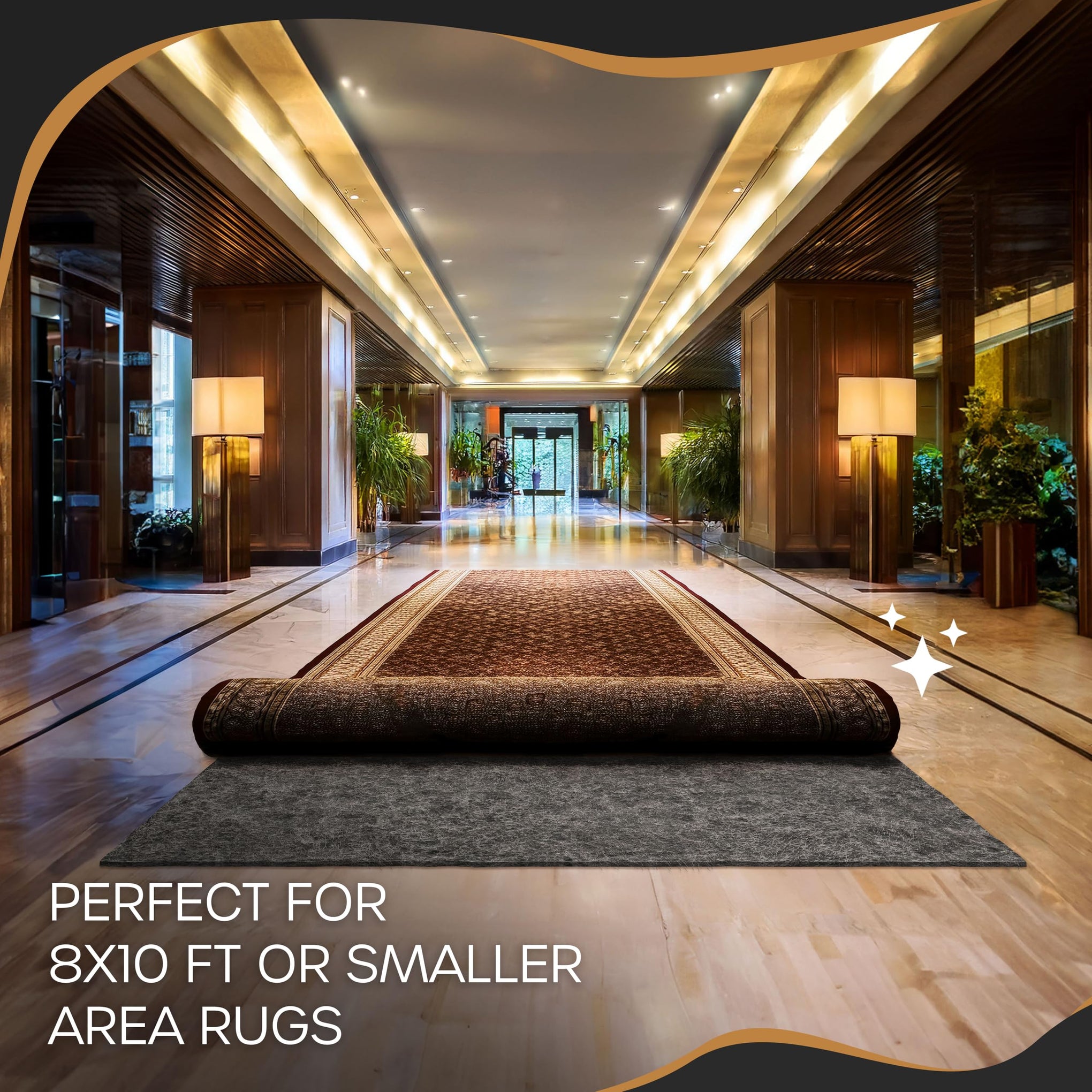 Felt Rug Pad 8 x10 ft (80 Sq Ft)