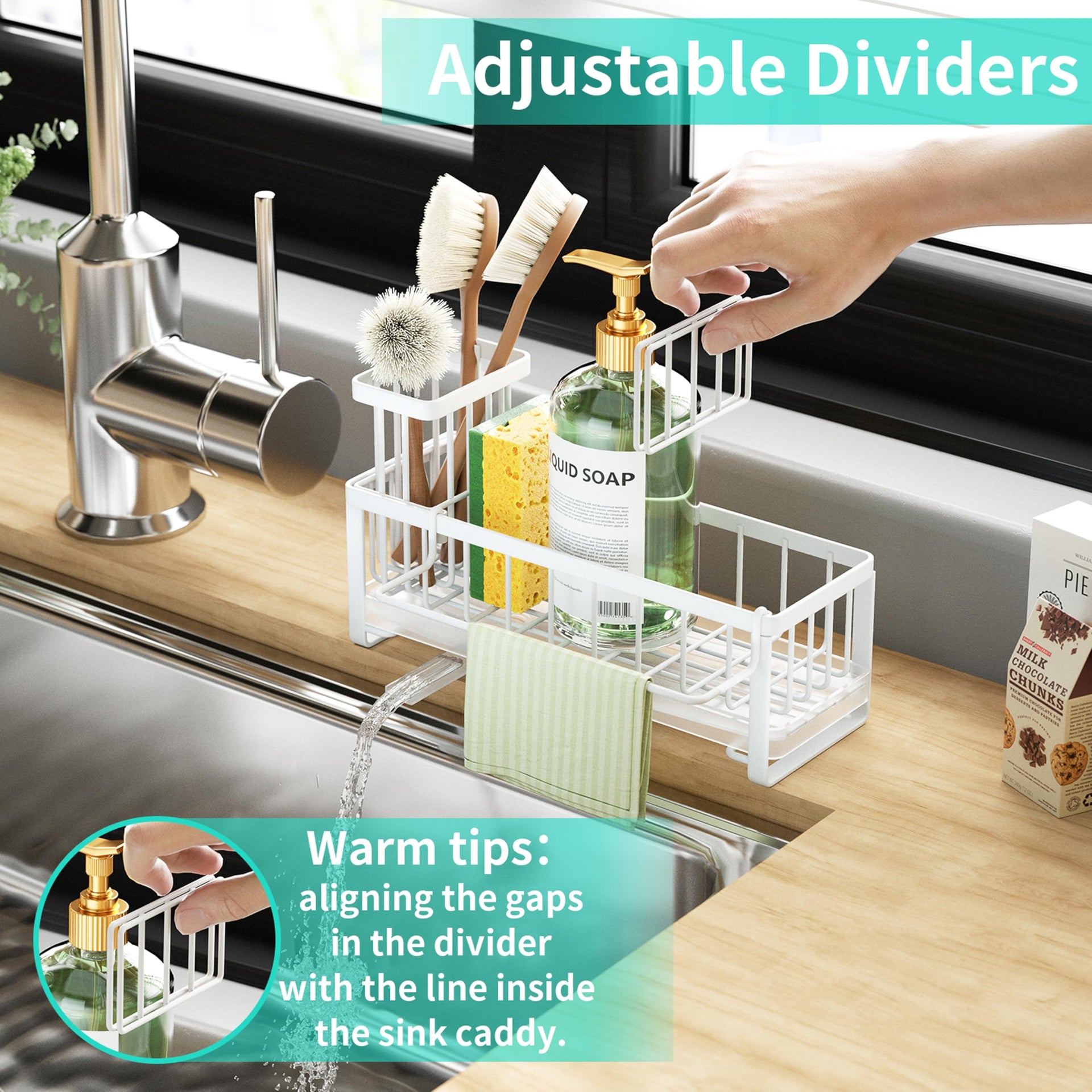 Sponge Holder for Kitchen Sink