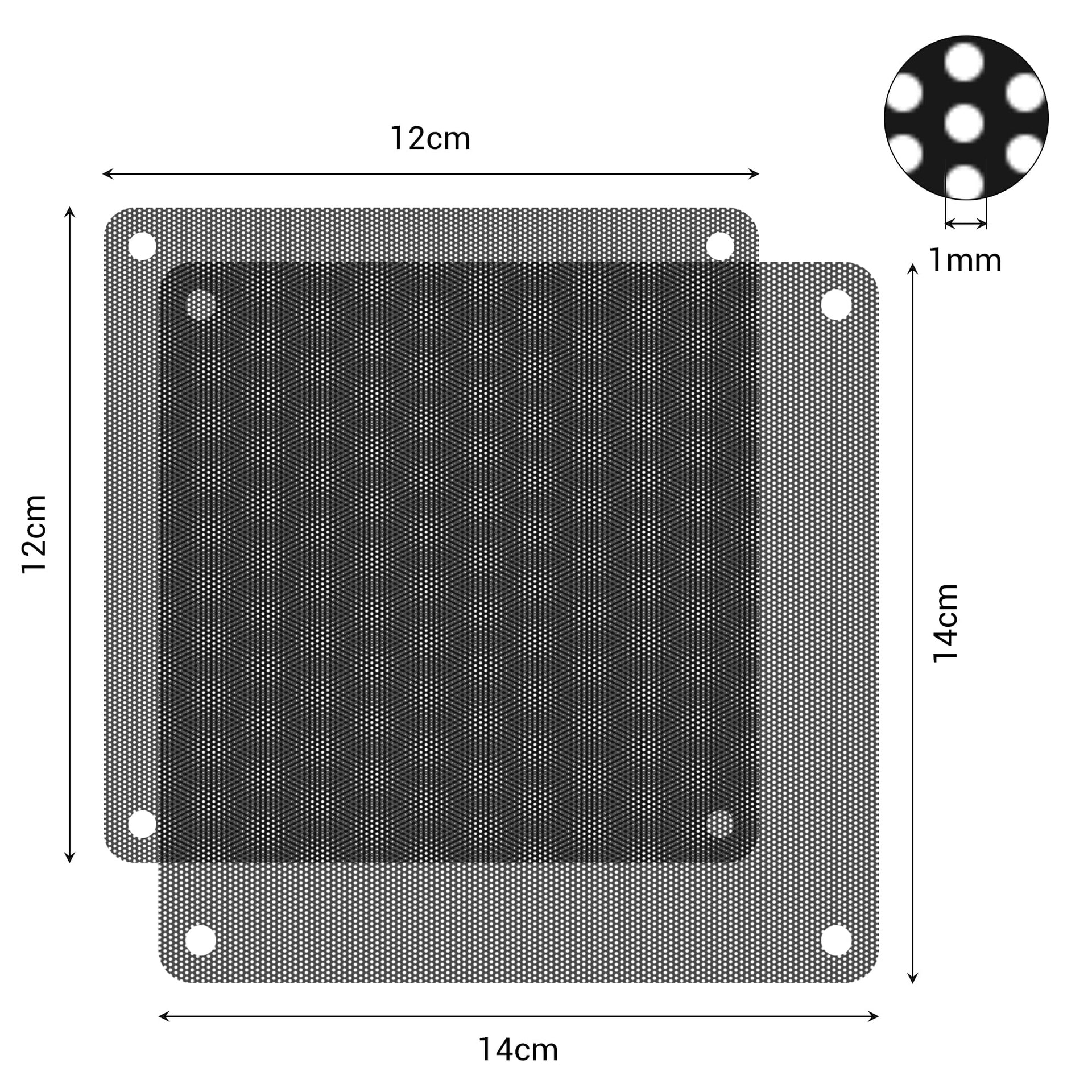 140mm Fan Dust Filter PC