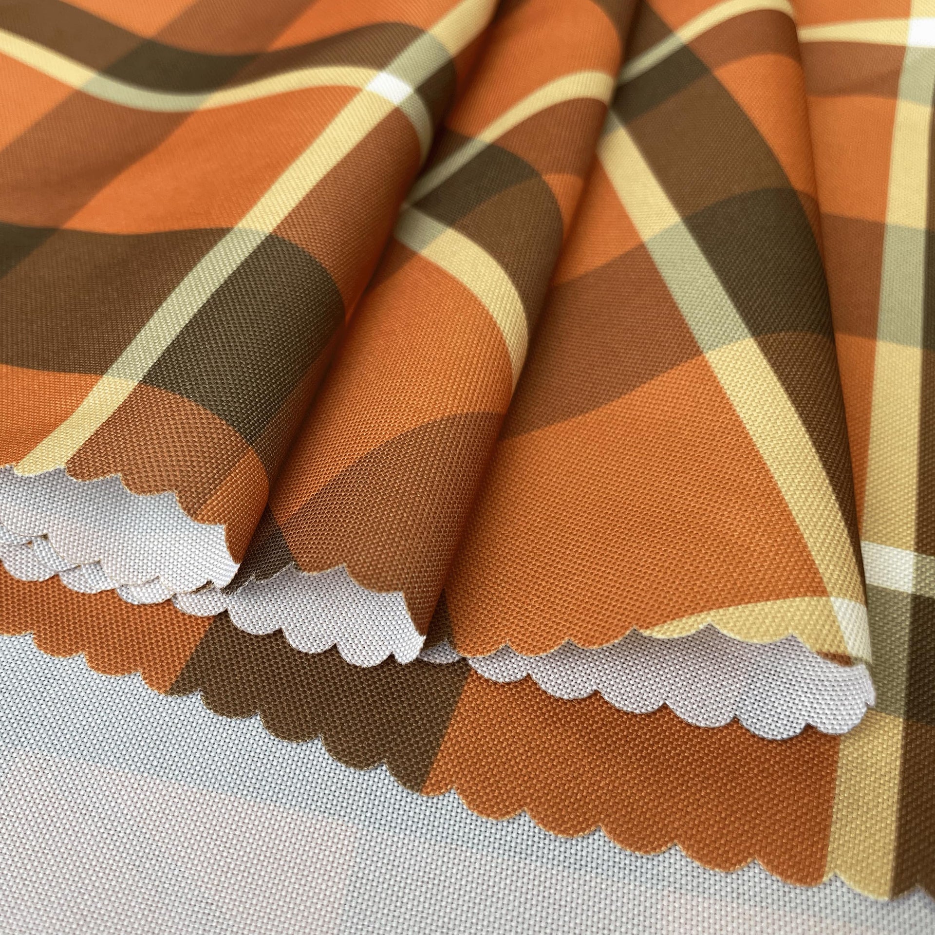 Waterproof Plaid Tablecloth Fabric