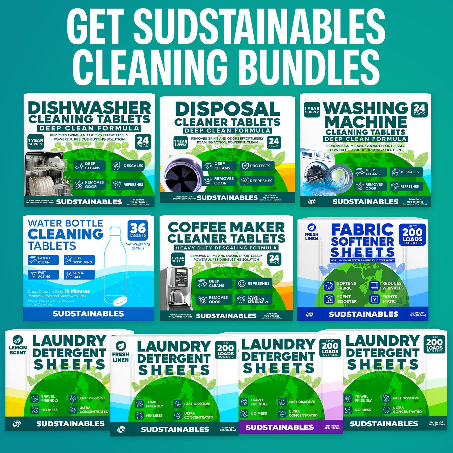 Dishwasher Cleaner Tablets (24 Count)