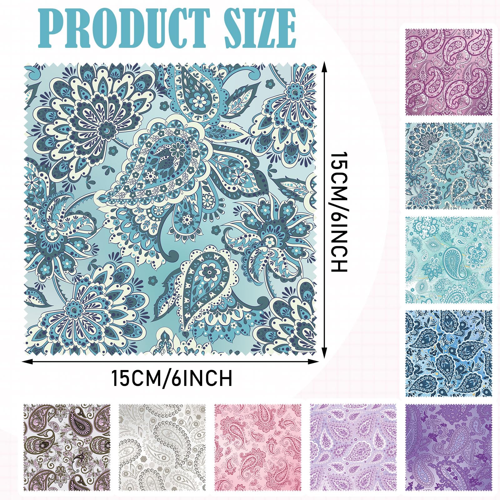 20 Pcs Microfiber Cleaning Cloth Cute Paisley Waves Design Microfiber Soft Multicolor Glasses Cleaner Cloth for Eyeglasses Camera Lens Cell Phone Screens Glasses