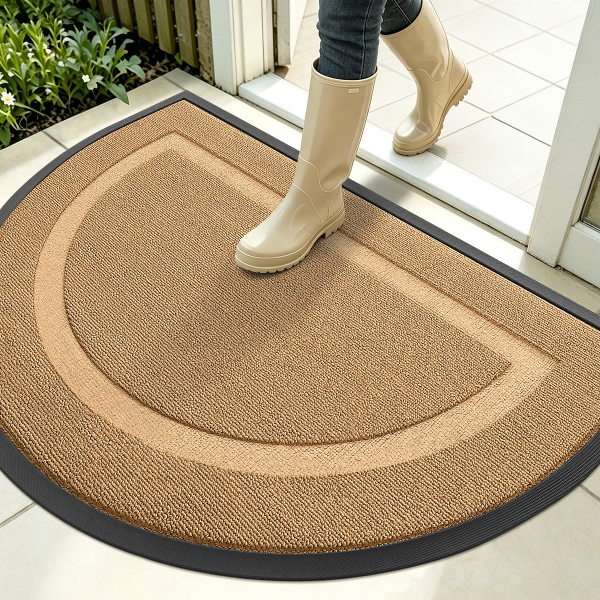 Half Circle Front Door Mat Outside 35x23 All