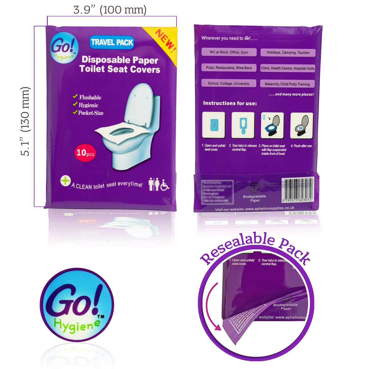 XL Travel Pack of 4 Packs (50 Count)