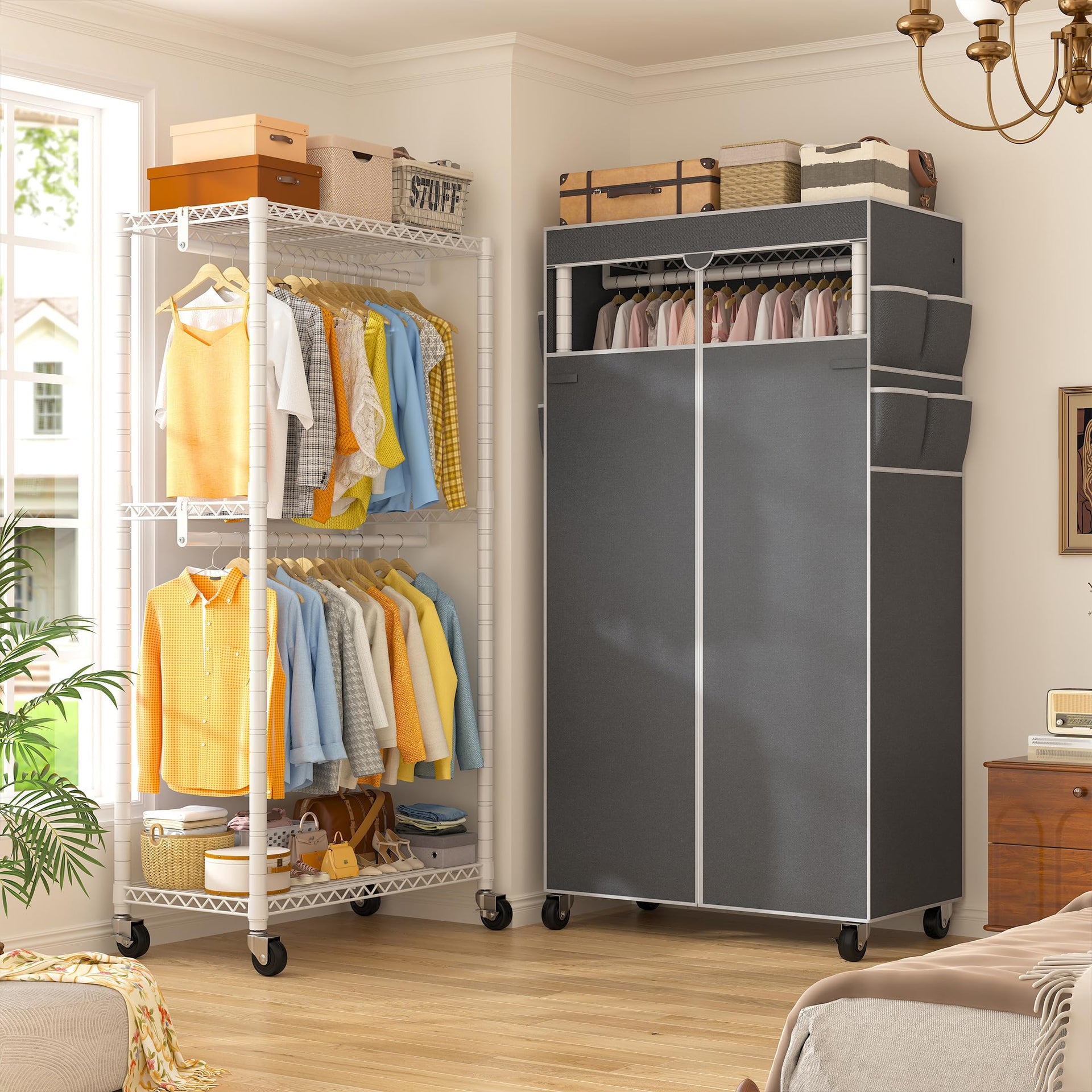 Clothes Rack with Cover