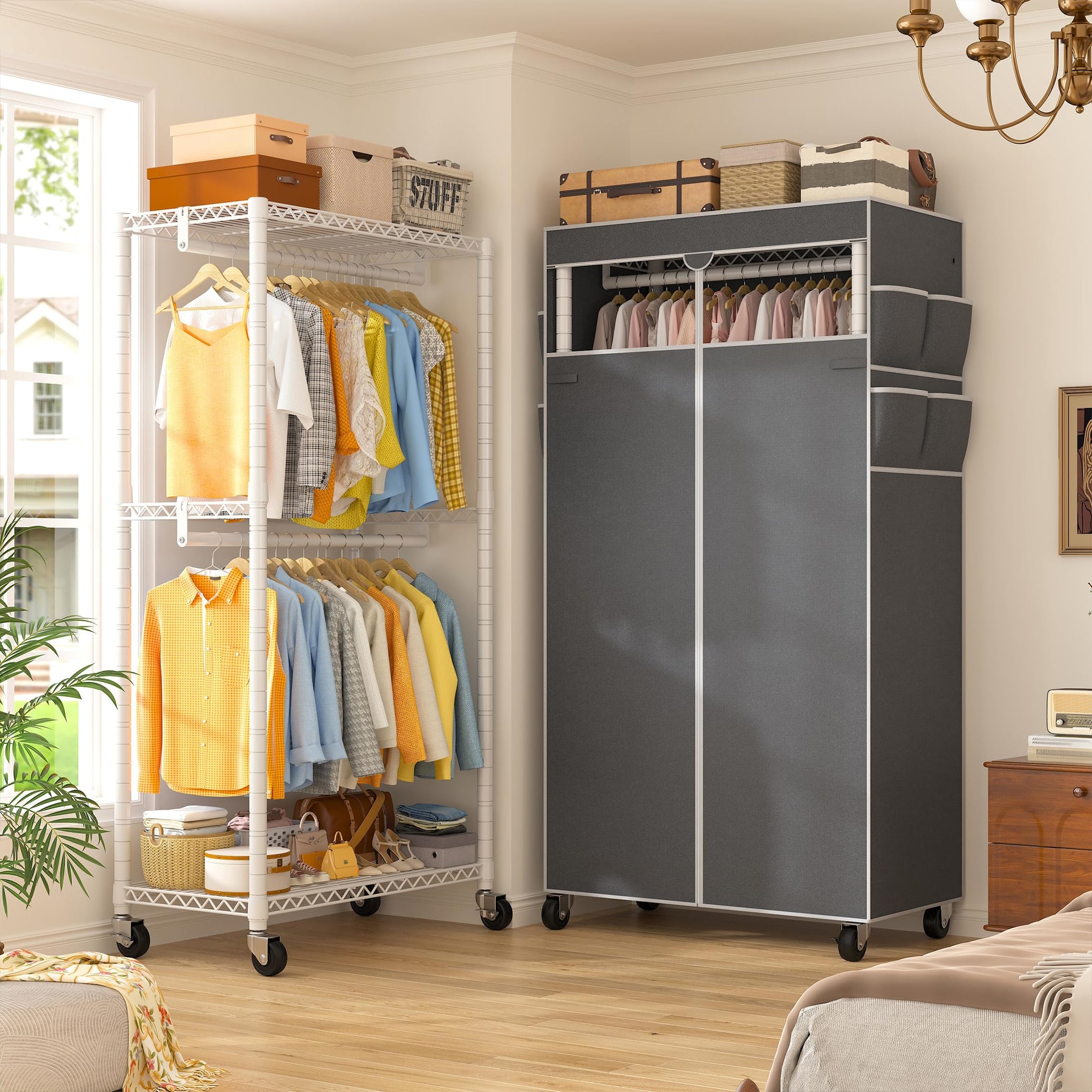Clothes Rack with Cover
