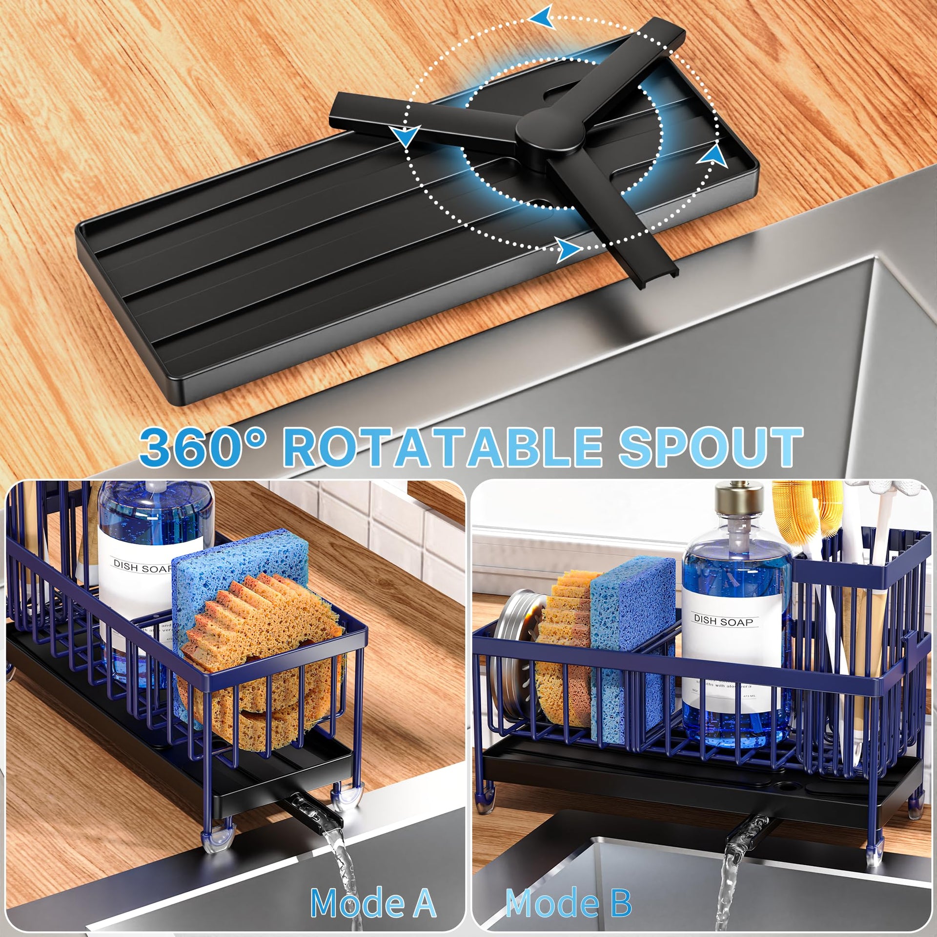 Sponge Holder for Kitchen Sink