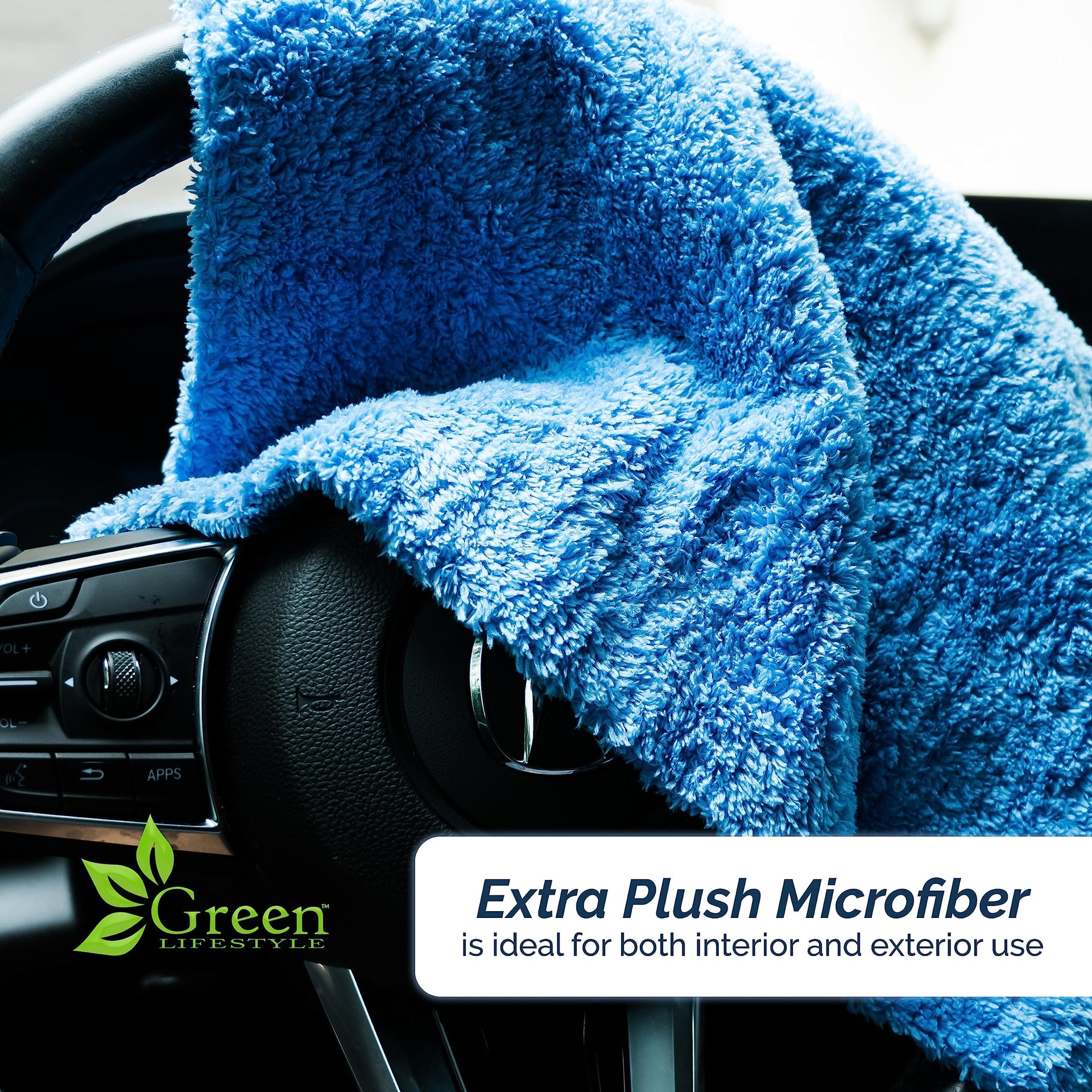 Chamois Cloth Microfiber Cleaning Cloth 6 Pack (6 Count)
