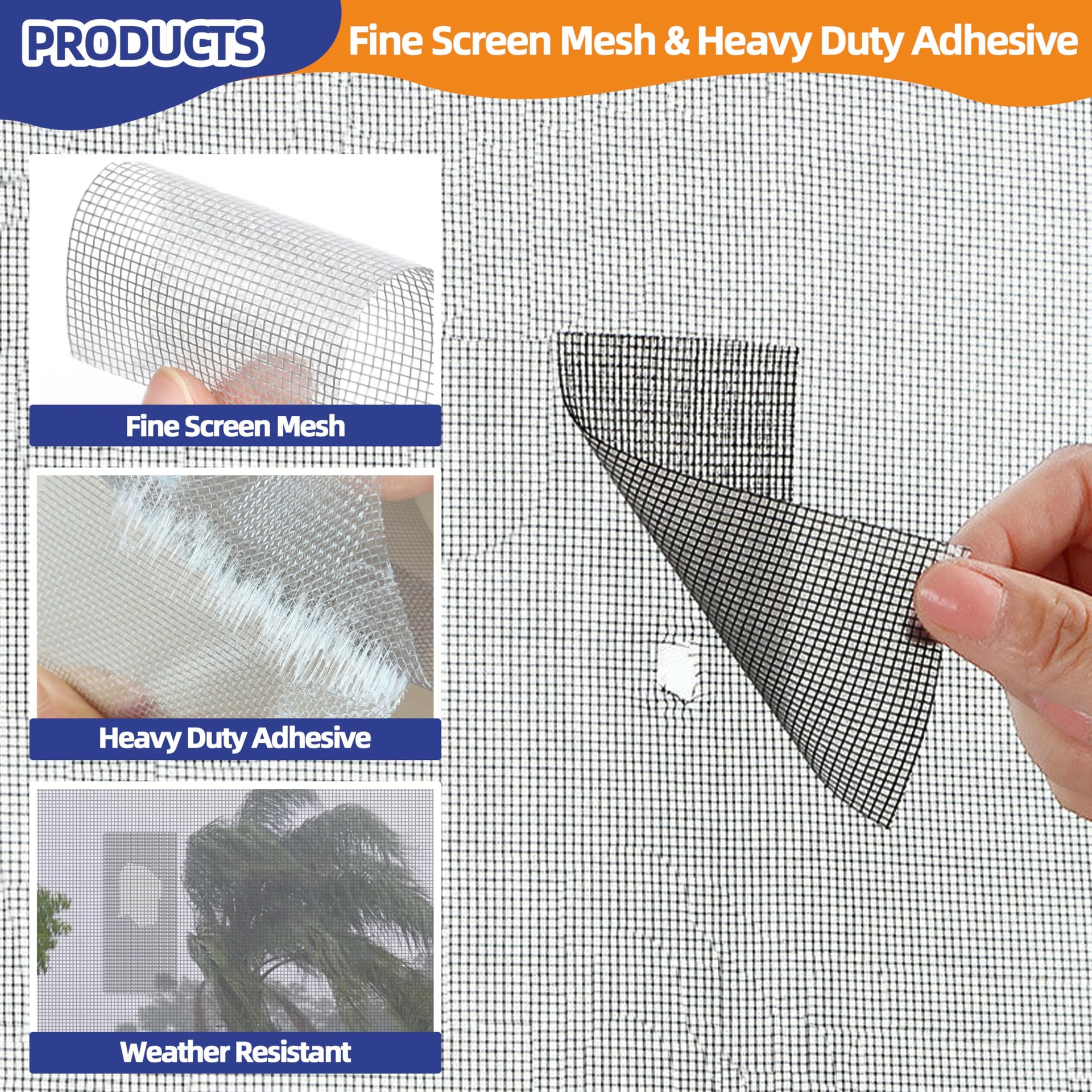 Black Window Screen Repair Tape (15 Foot)