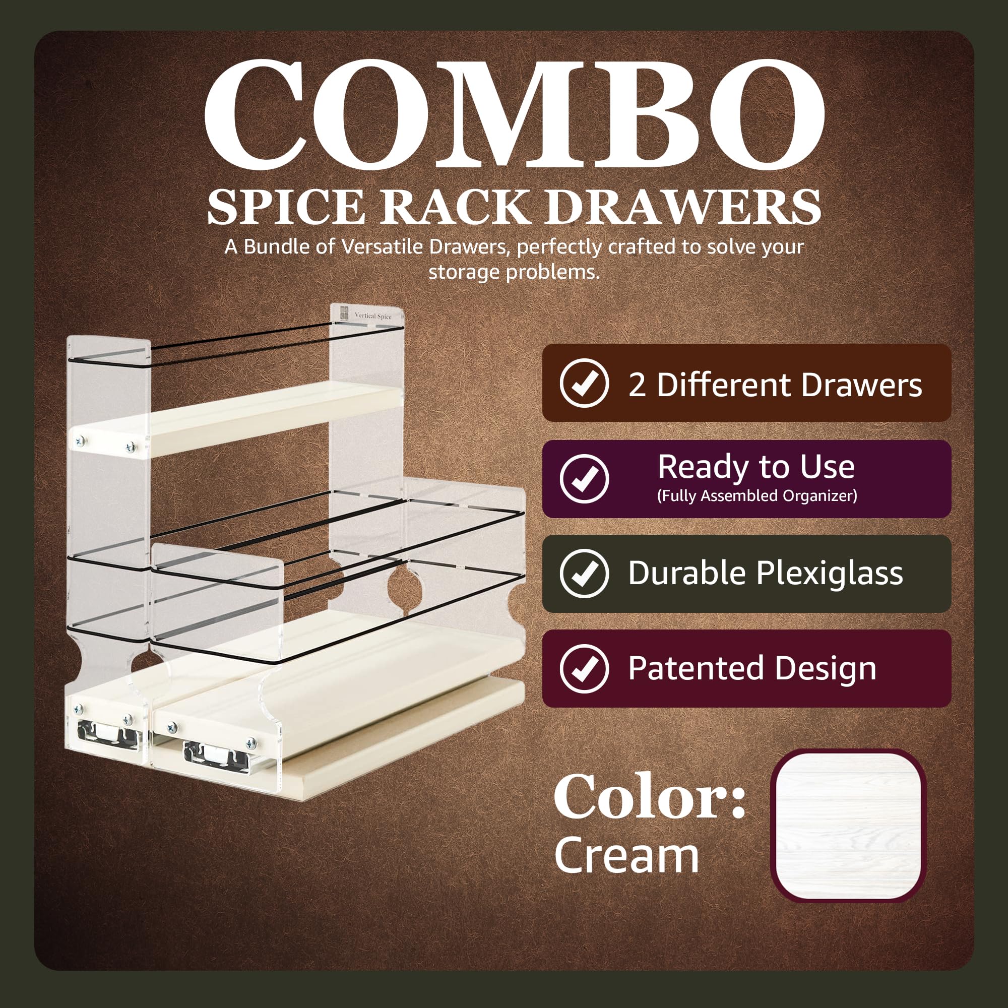 Combo Spice Rack Drawer