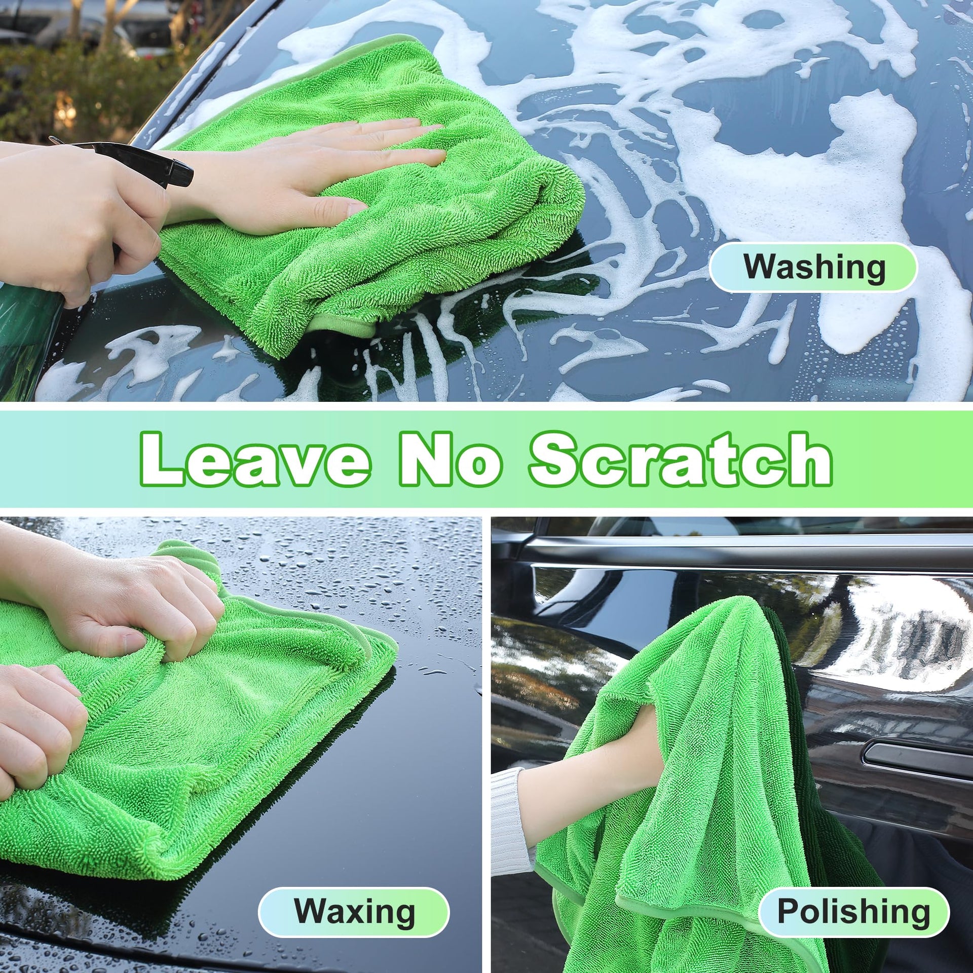 Microfiber Towels for Cars (3 Count)
