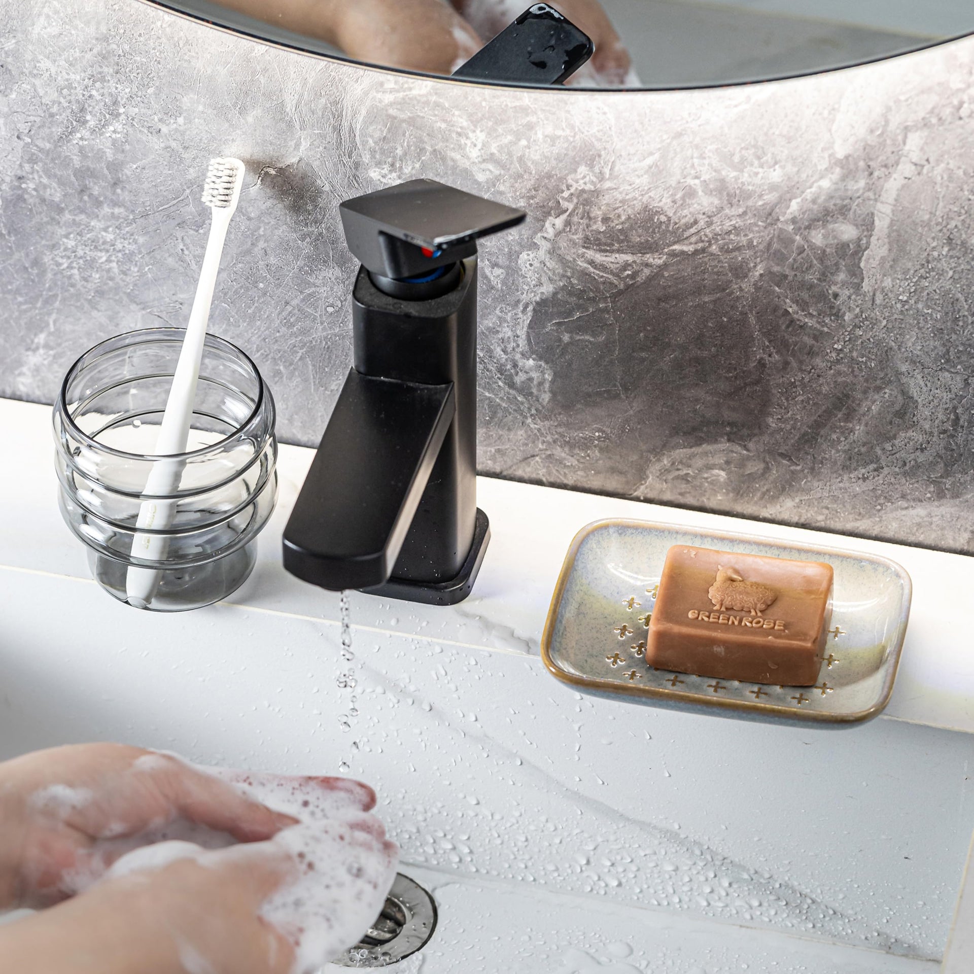 Ceramic Soap Dish for Bar Soap