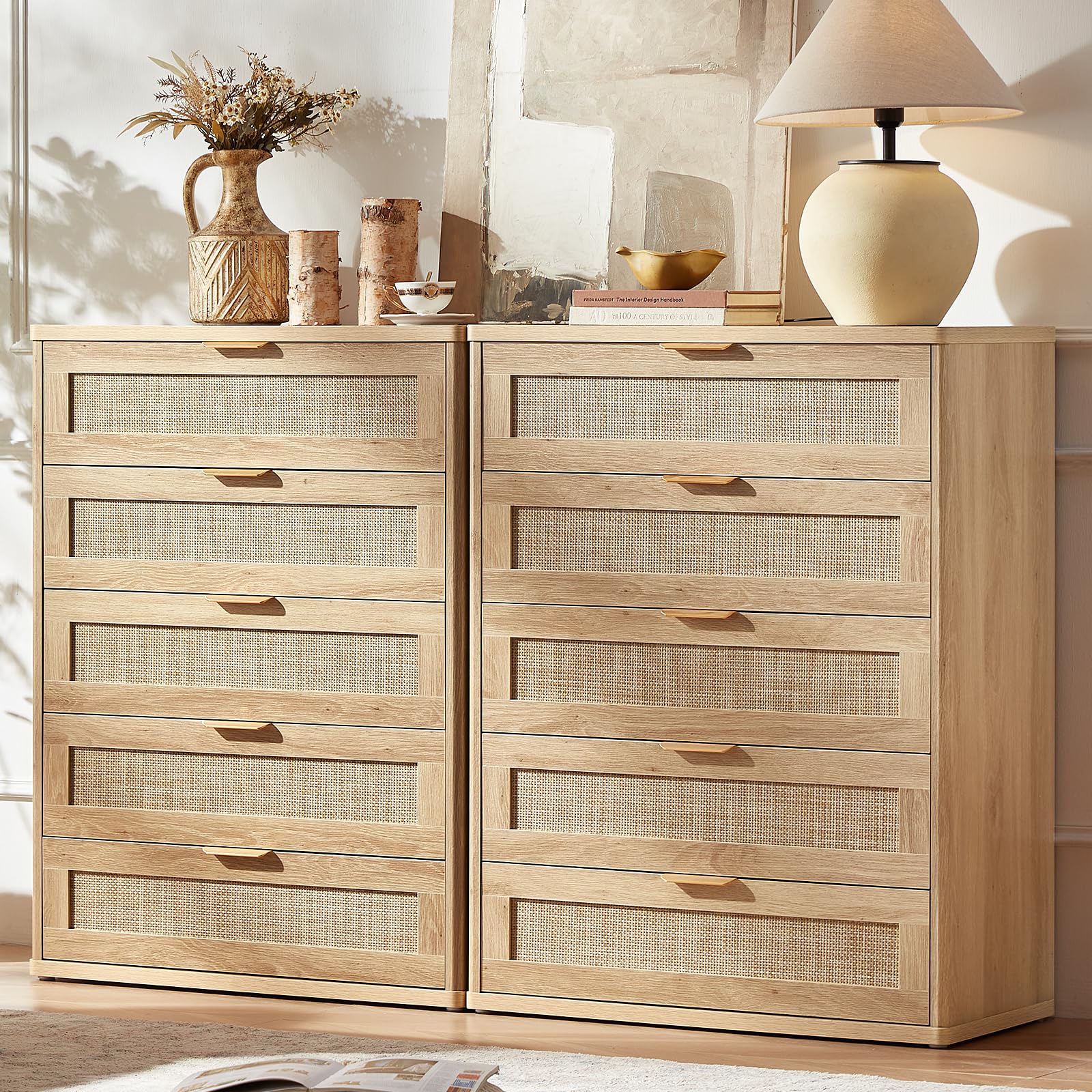 Rattan Dresser for Bedroom Set 2