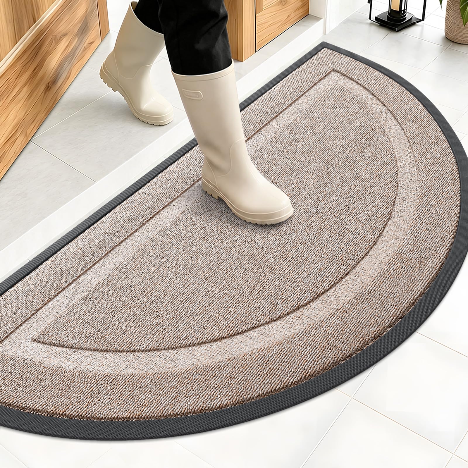 Half Circle Front Door Mat Outside 47x23 All (10.15 Sq Ft)