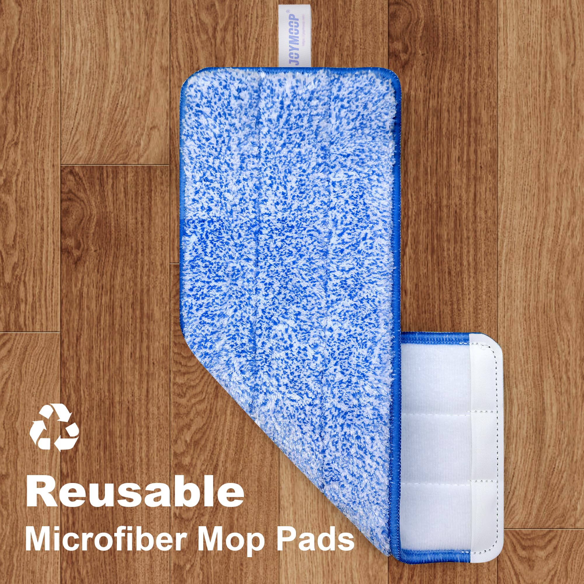 Replacement Mop Pads for Flat Mop Bucket System (4 Count)