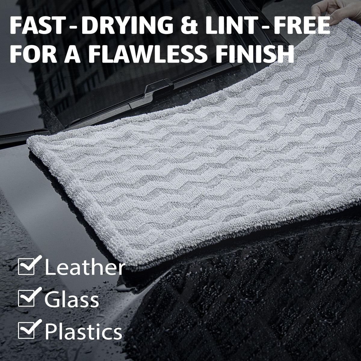 1000GSM Car Drying Towel 18"x24"