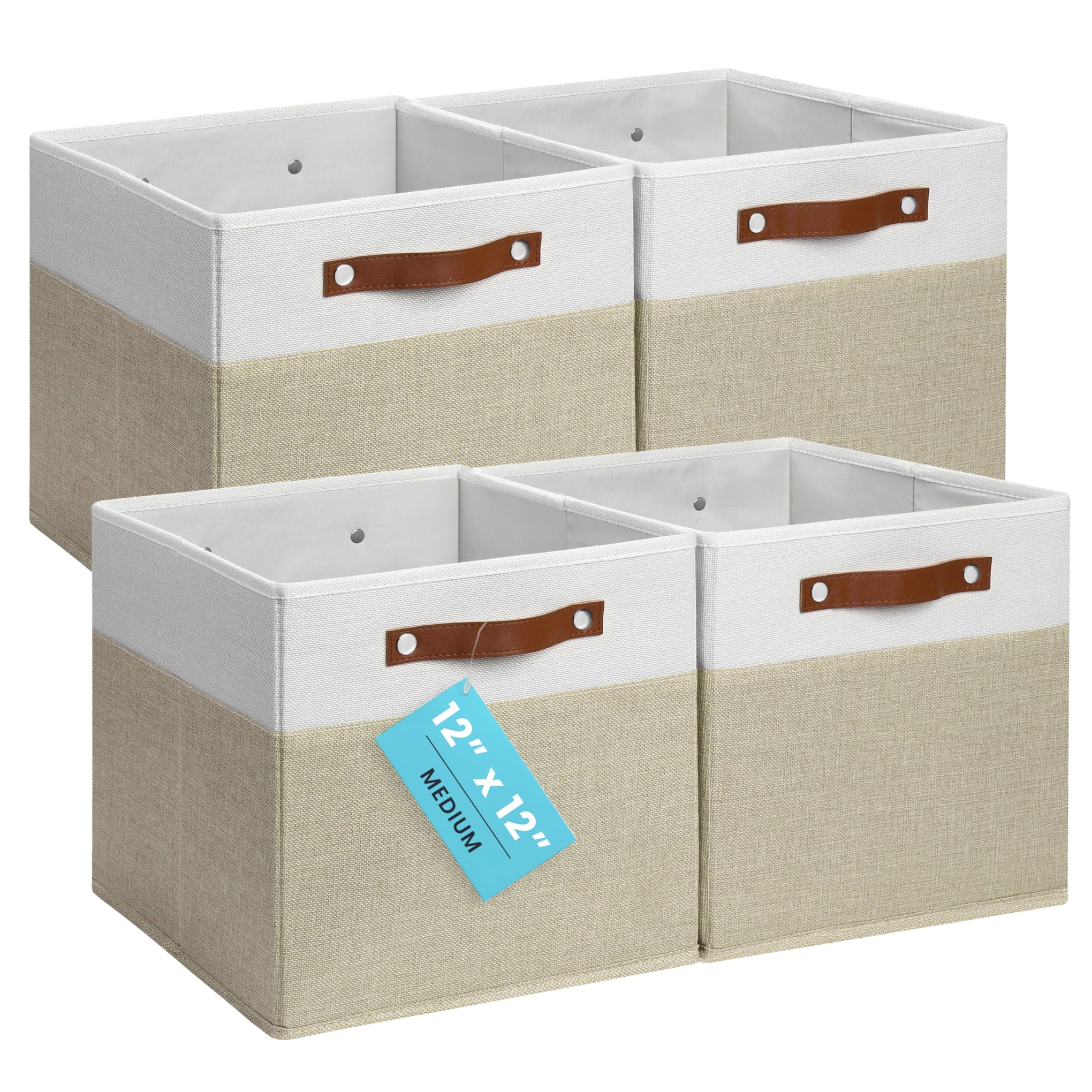 12x12 Cube Storage Bins (4 Count)