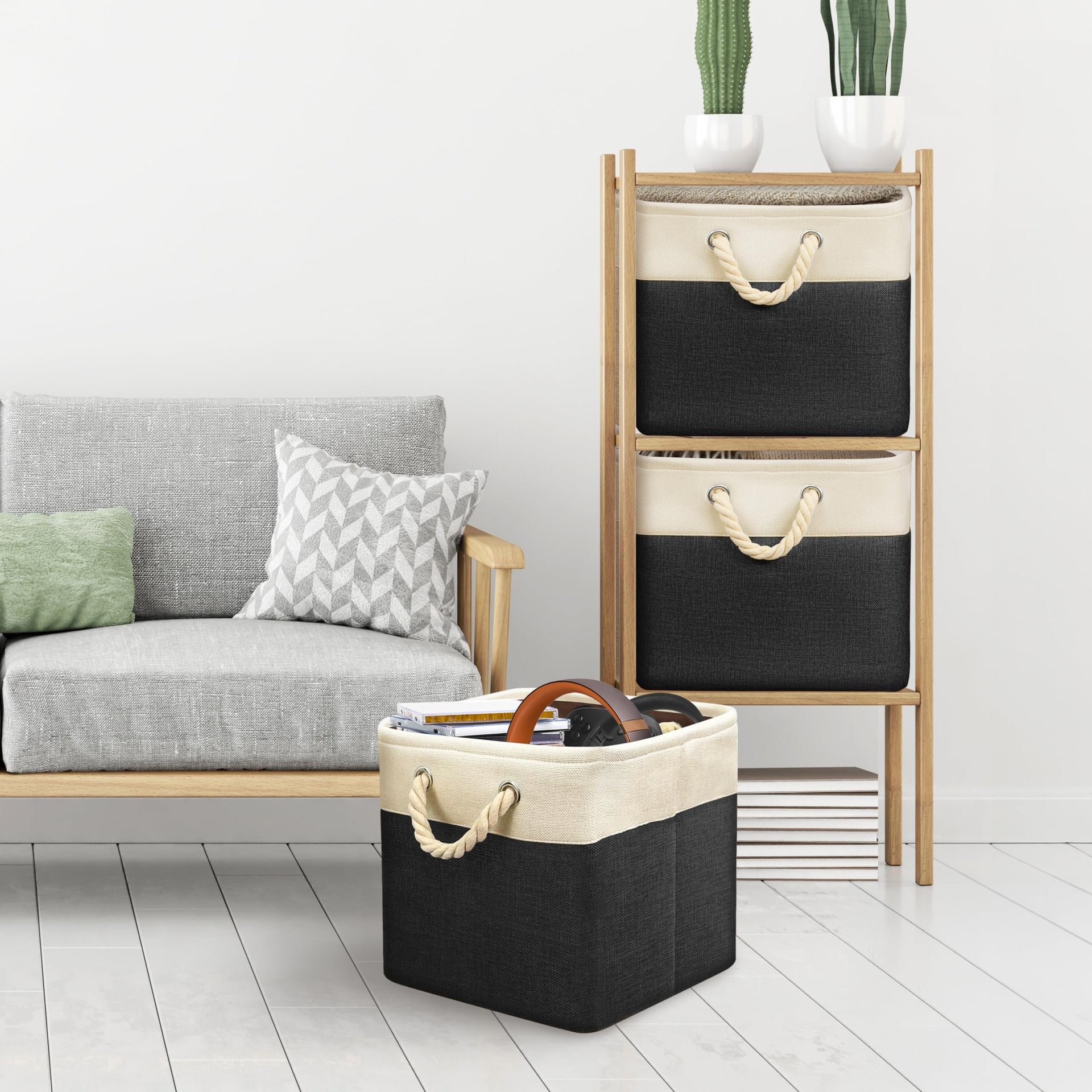 13" x 13" Large Fabric Storage Cubes (3 Count)