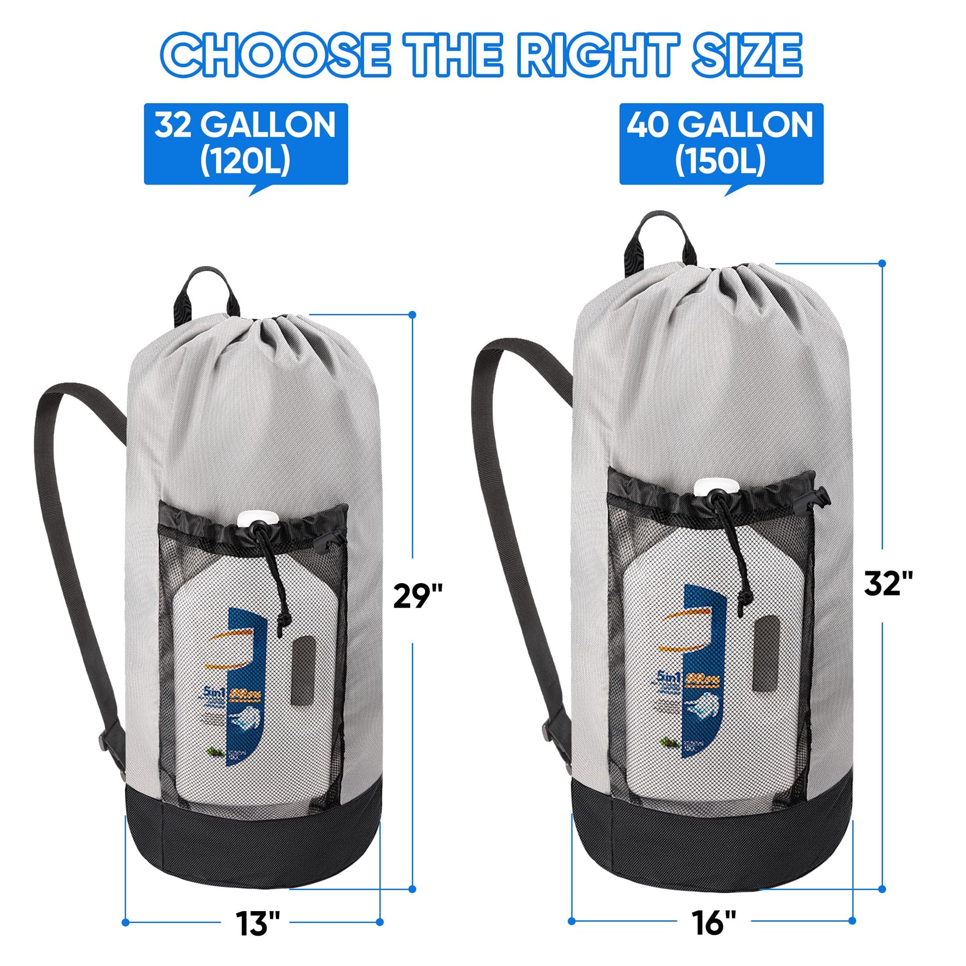 150L Laundry Bag Backpack