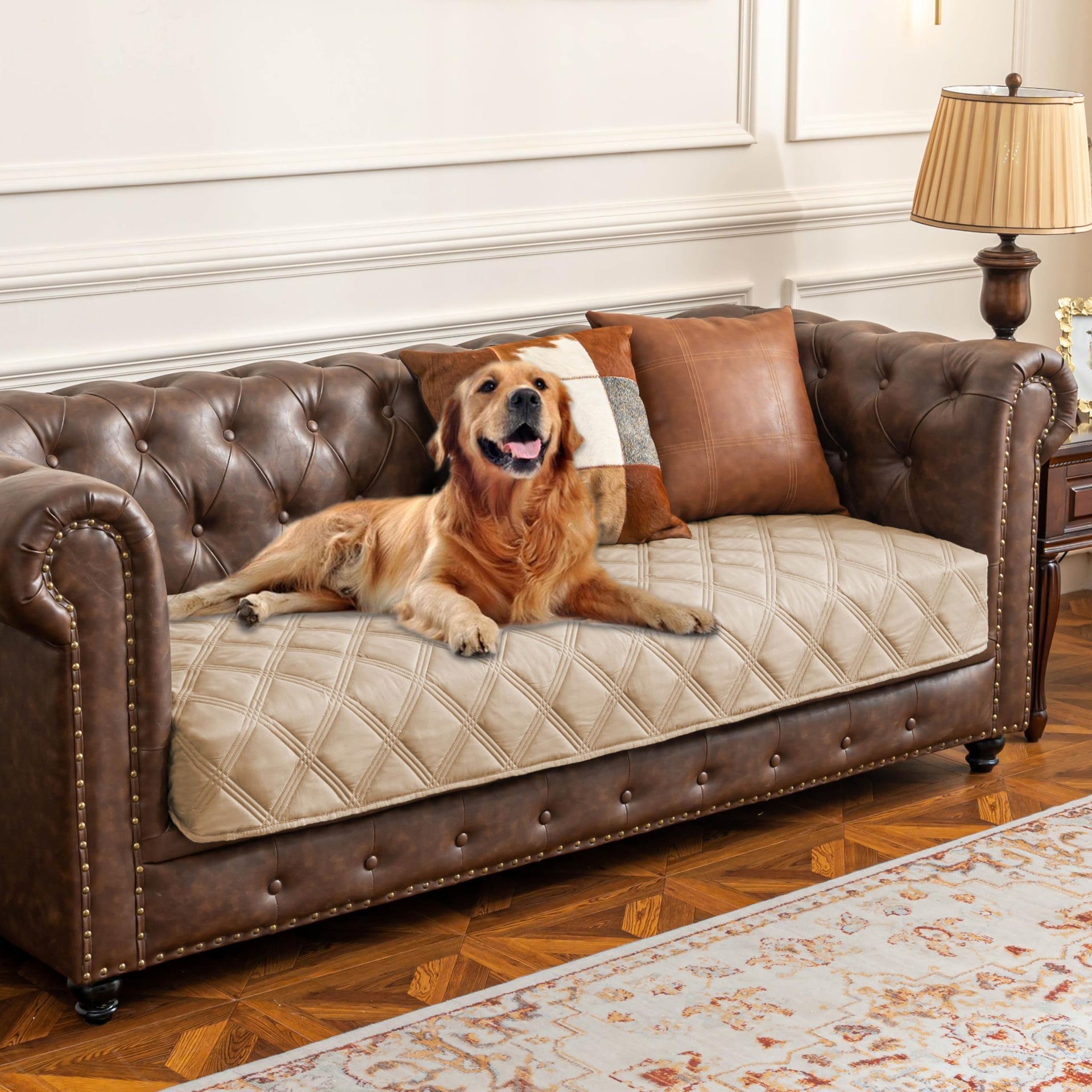 Waterproof Dog Bed Cover Pet Blanket with Anti