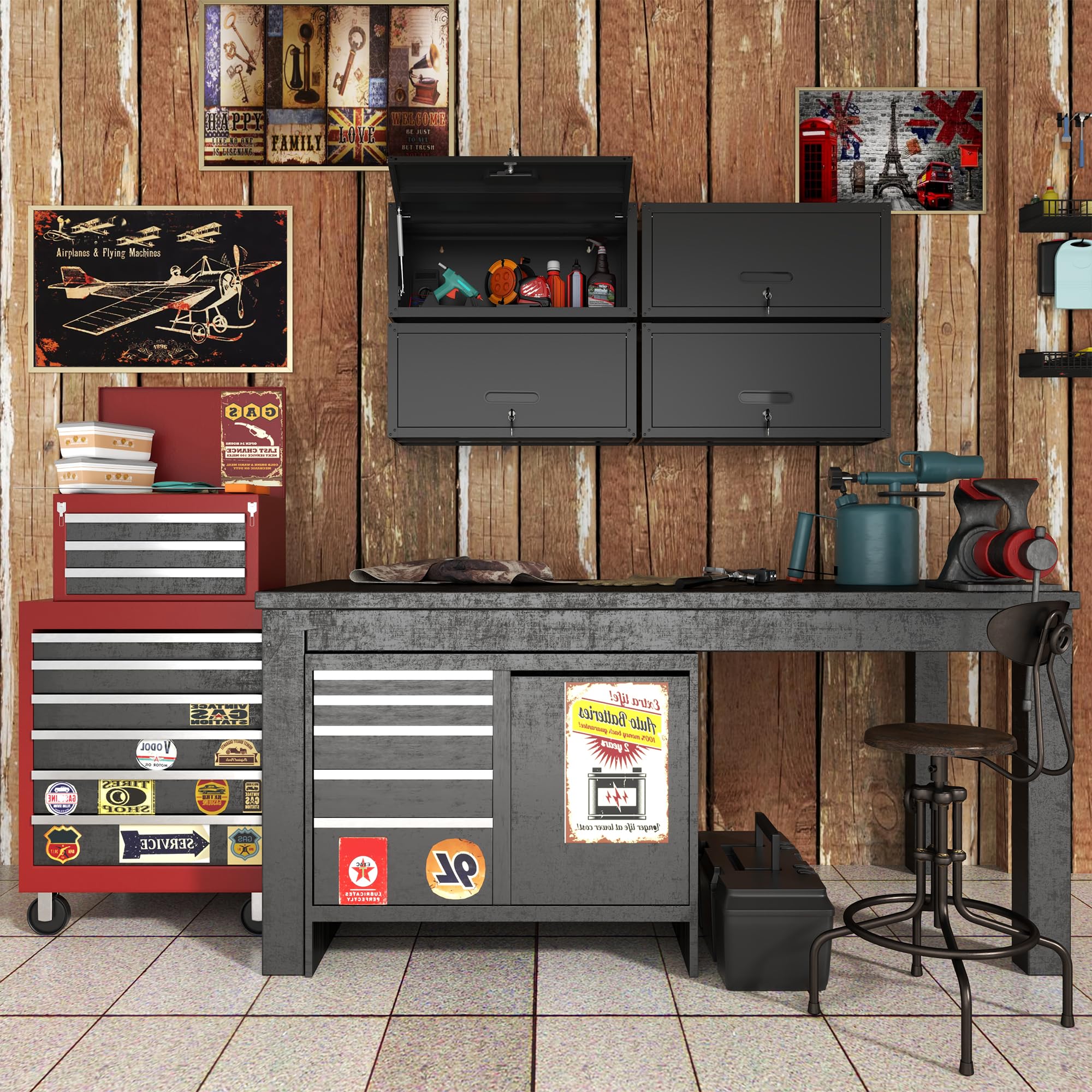 Metal Storage Cabinet for Garage