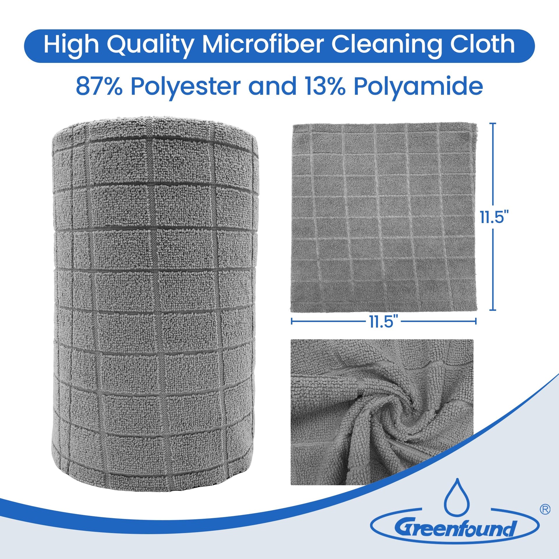 Microfiber Cleaning Cloth Roll (80 Count)