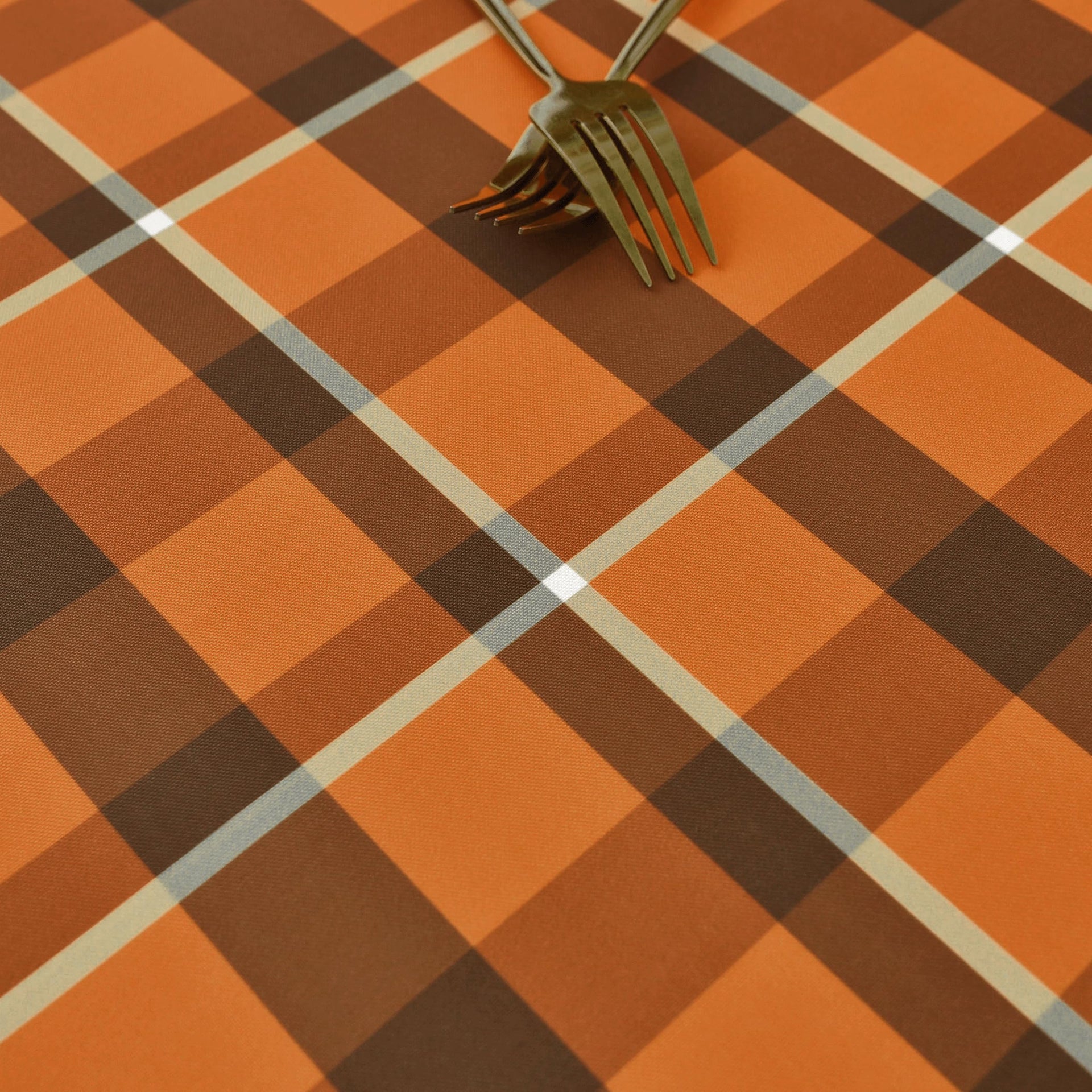 Waterproof Plaid Tablecloth Fabric