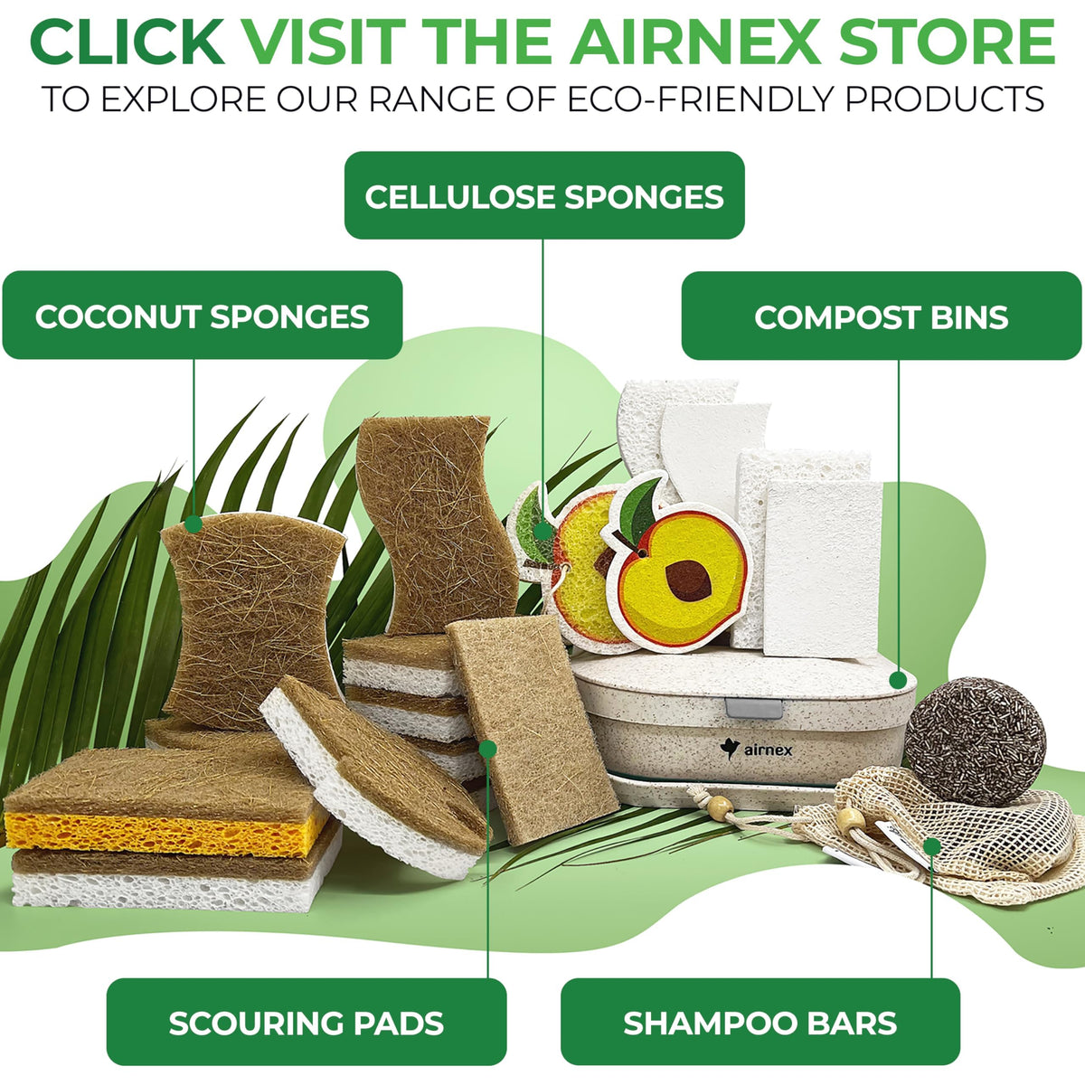 Natural Kitchen Sponges