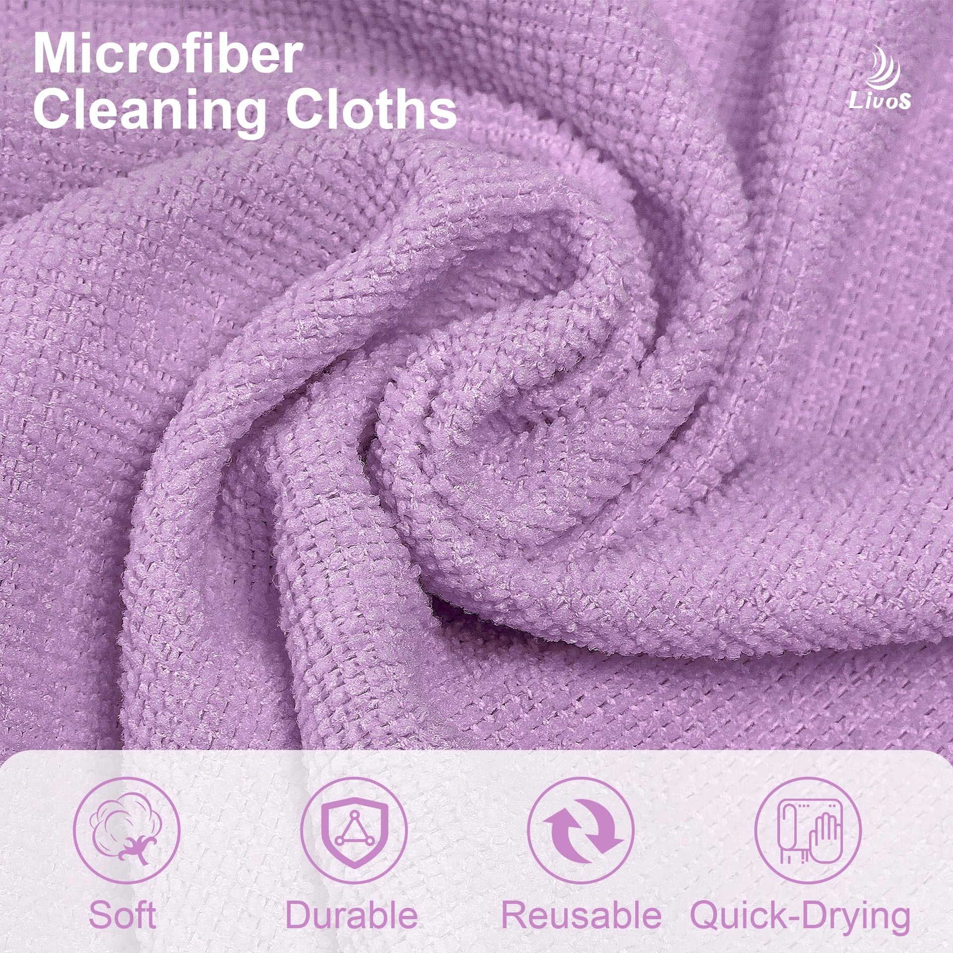 Microfiber Cleaning Cloth Roll (80 Count)